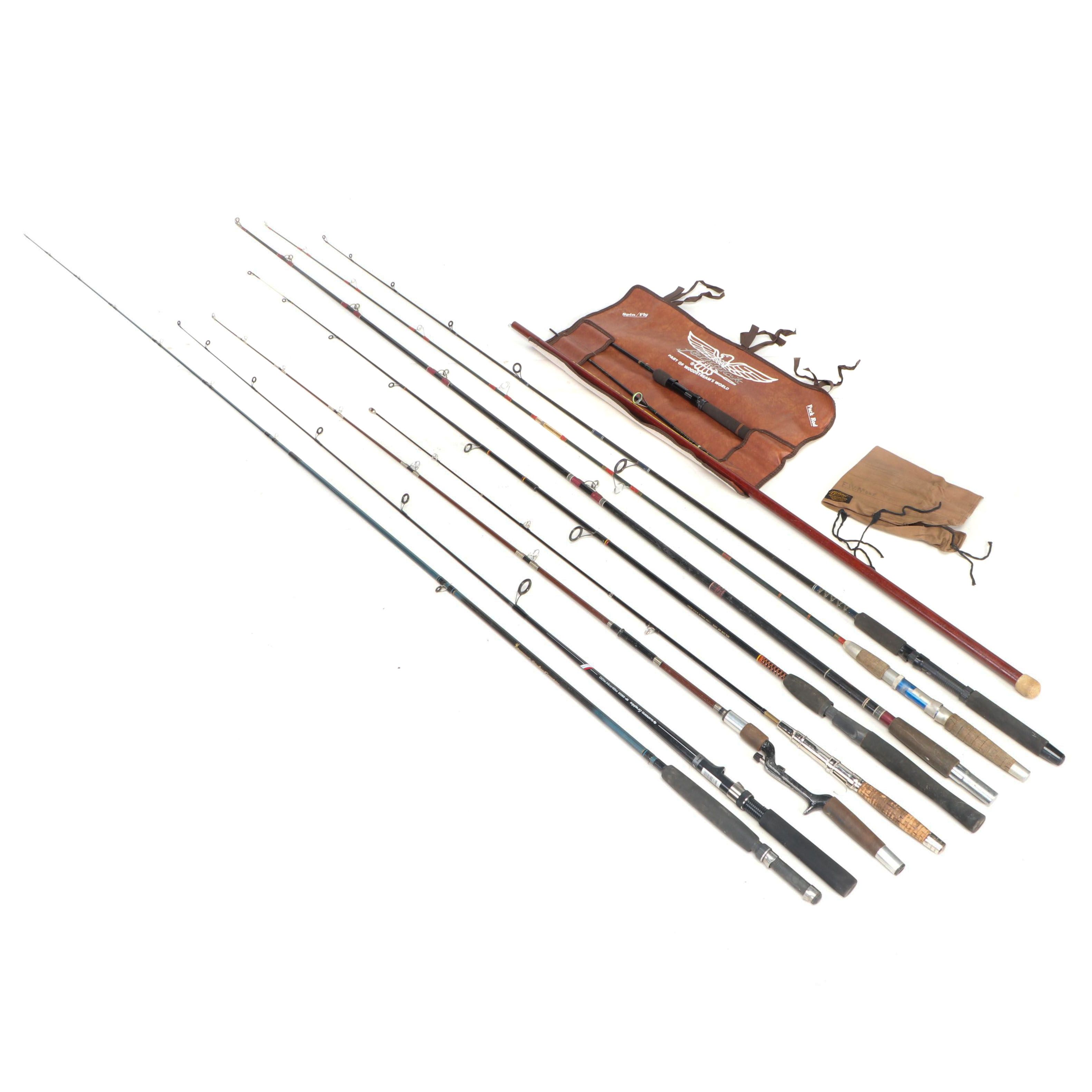 Fenwick, St. Croix, Browning, Shakespeare, Bristol and Heddon Fishing Rods