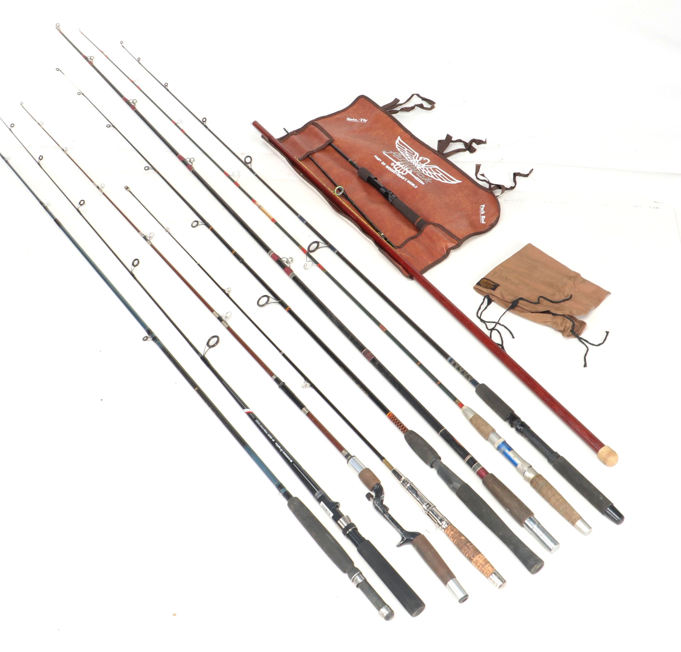 Fenwick, St. Croix, Browning, Shakespeare, Bristol and Heddon Fishing Rods