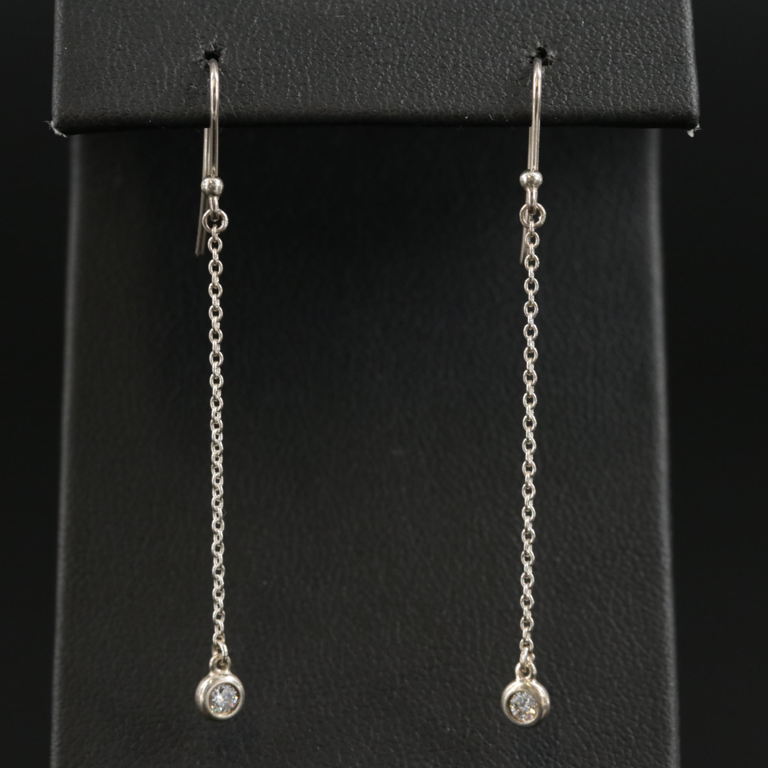 Elsa Peretti for Tiffany & Co. "Diamond By the Yard" Drop Earrings