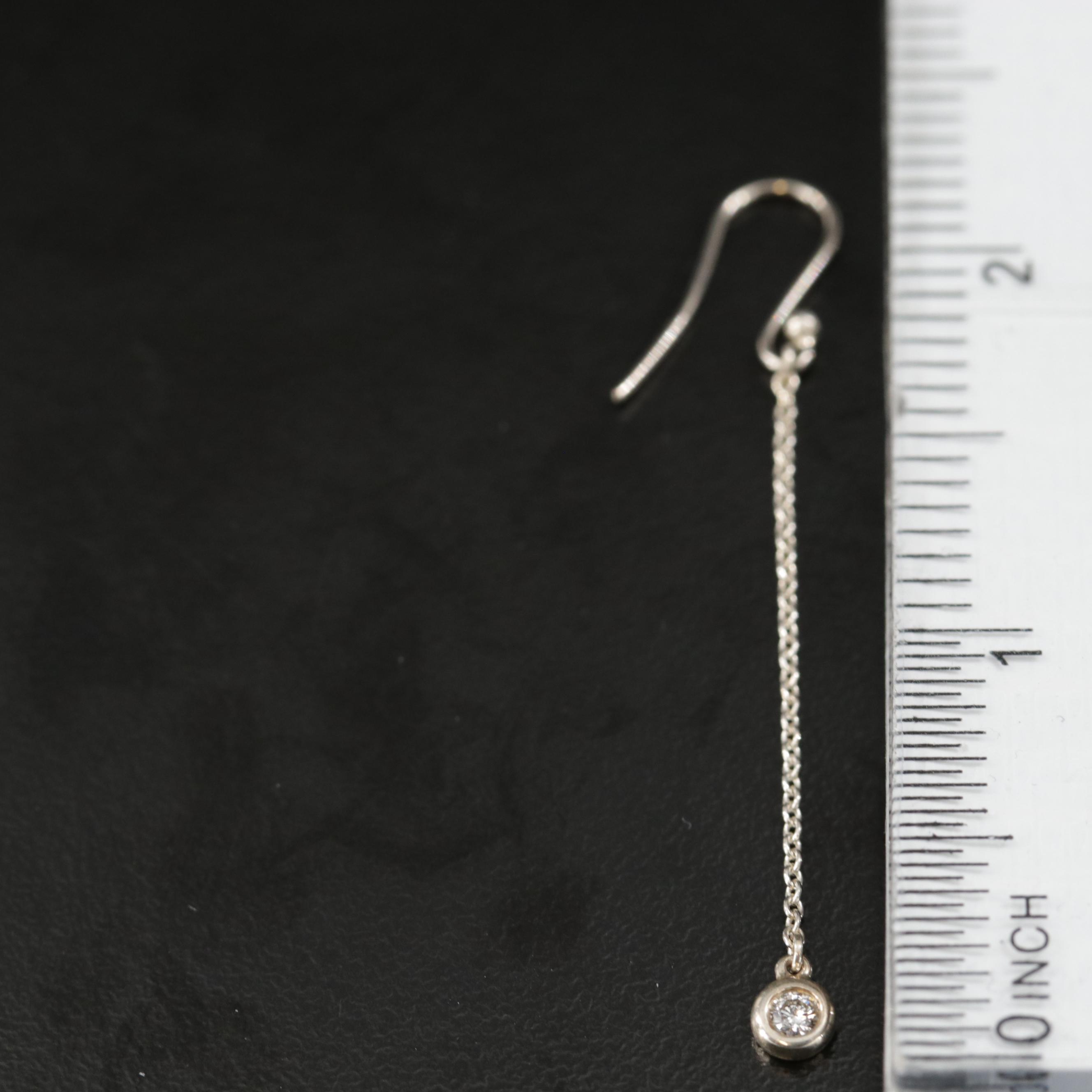 Elsa Peretti for Tiffany & Co. "Diamond By the Yard" Drop Earrings