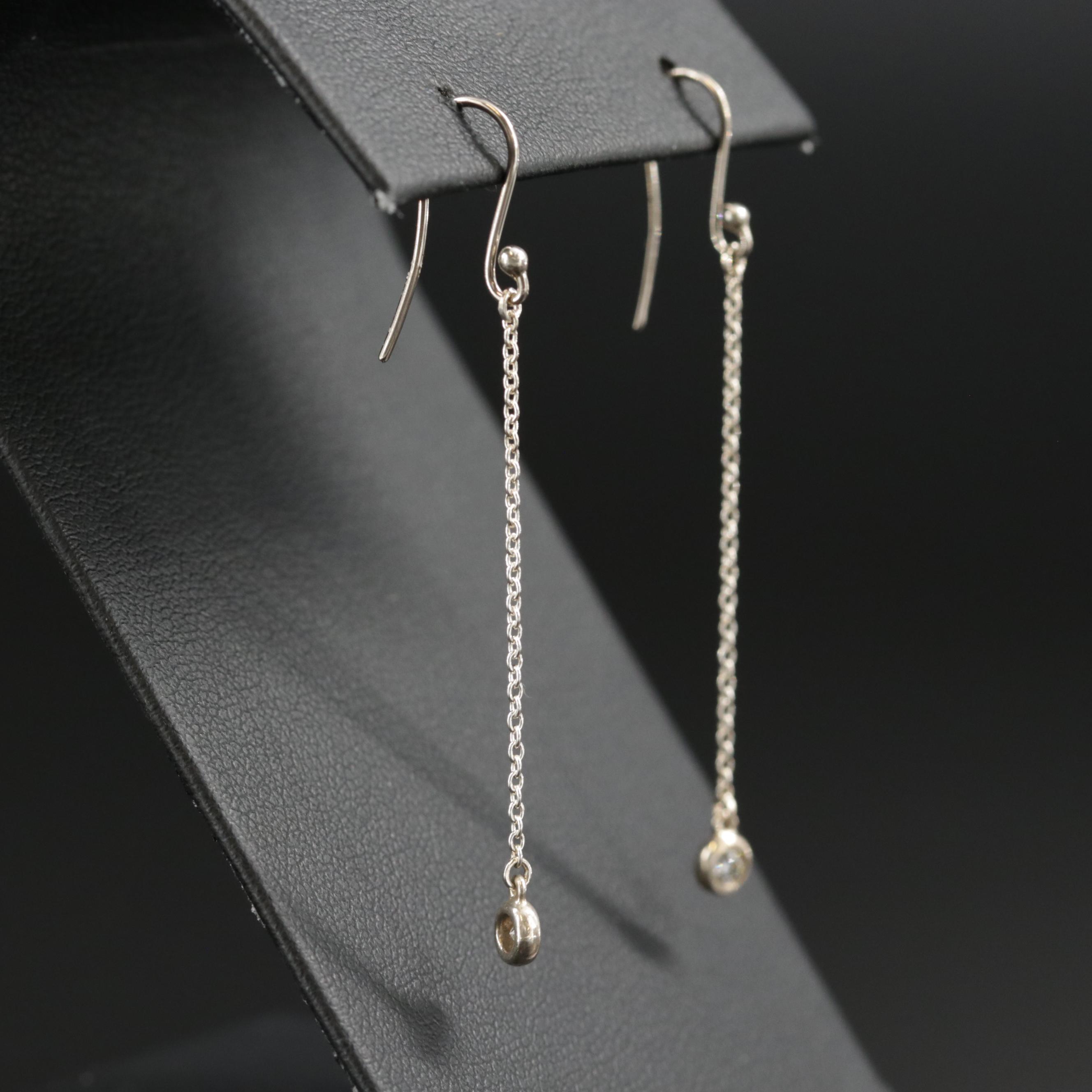 Elsa Peretti for Tiffany & Co. "Diamond By the Yard" Drop Earrings