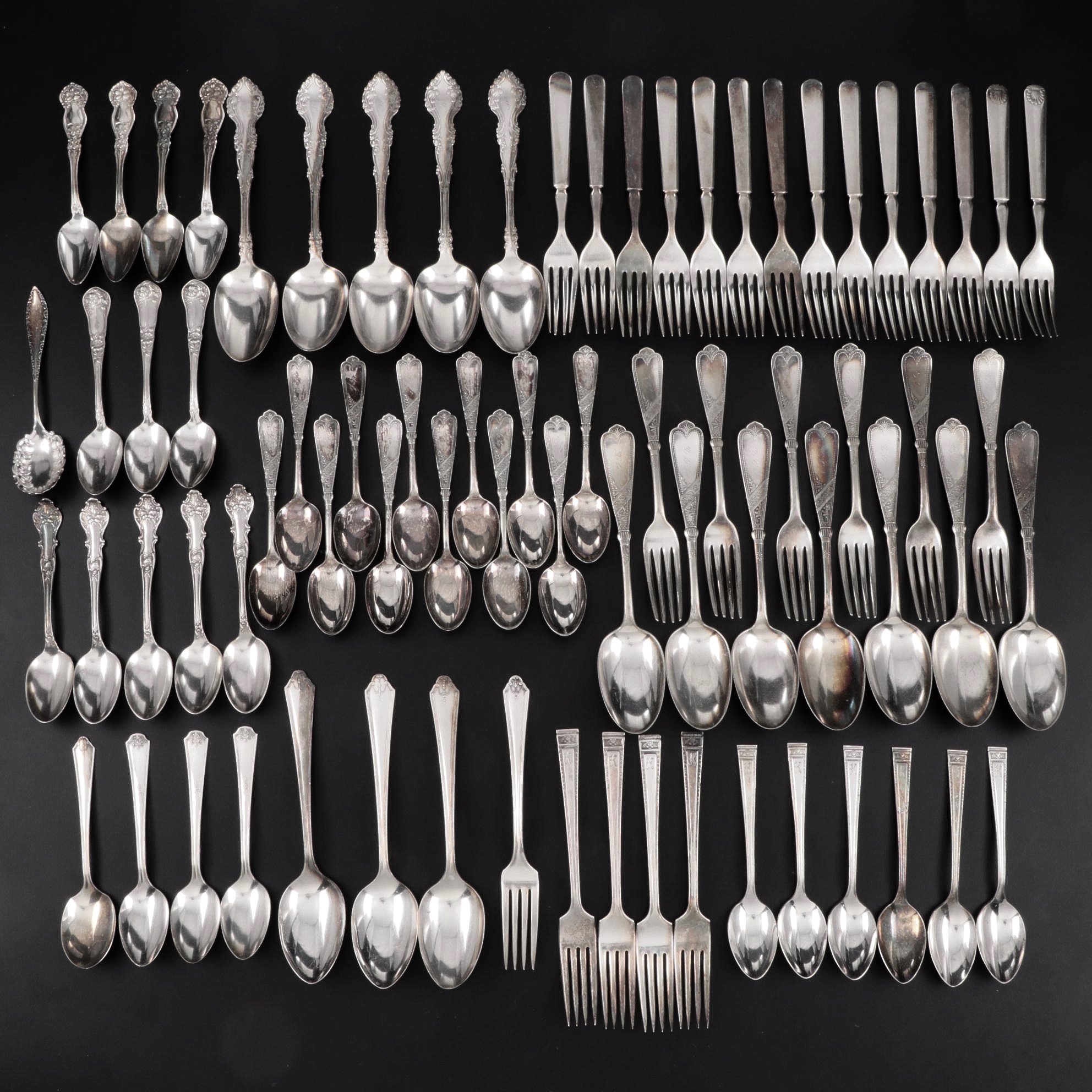 Rogers Bros, Meriden Britannia Co. and Other Silver Plate Flatware