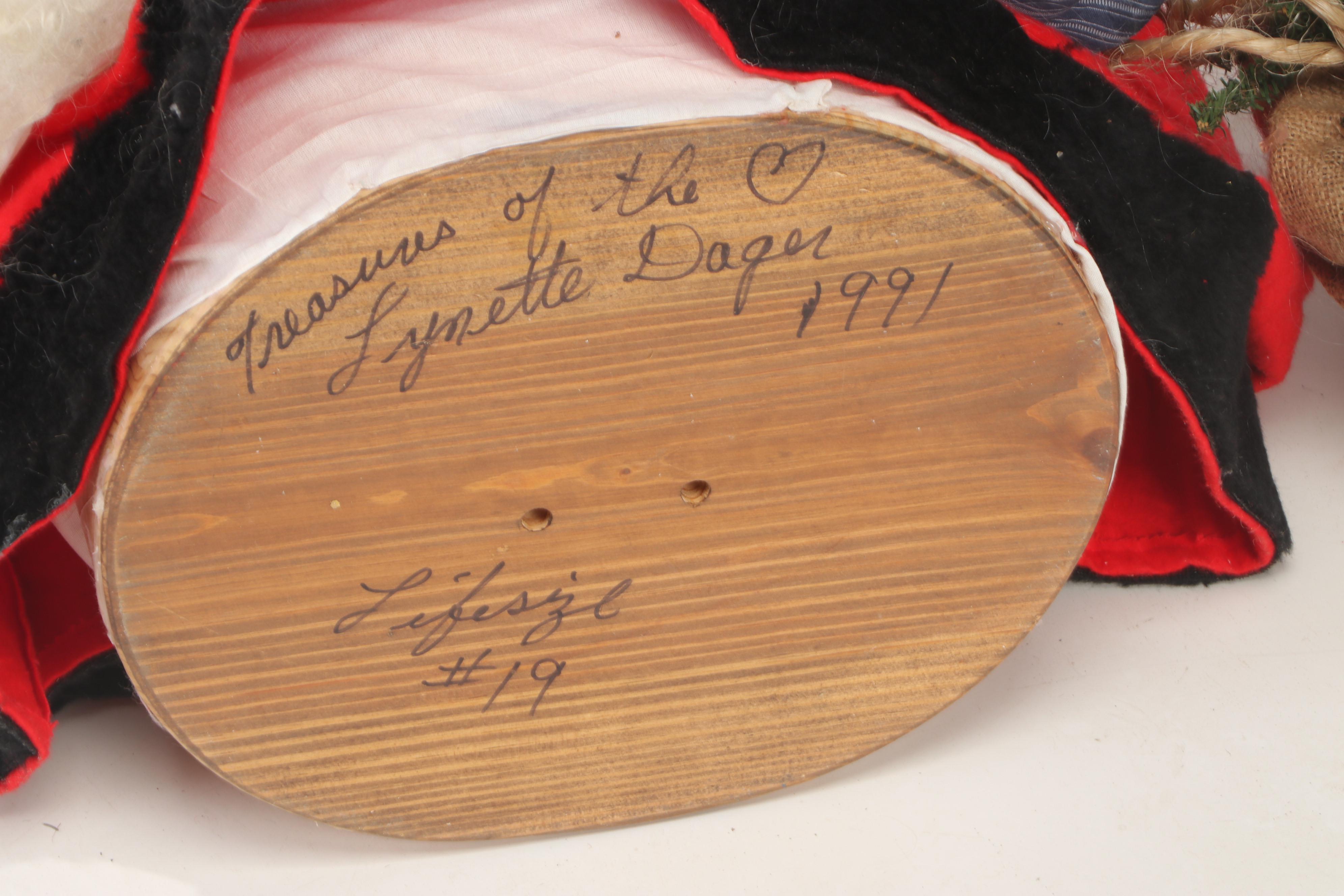 Treasures of the Heart Life Size Santa Claus Figure by Lynette Dager, 1991