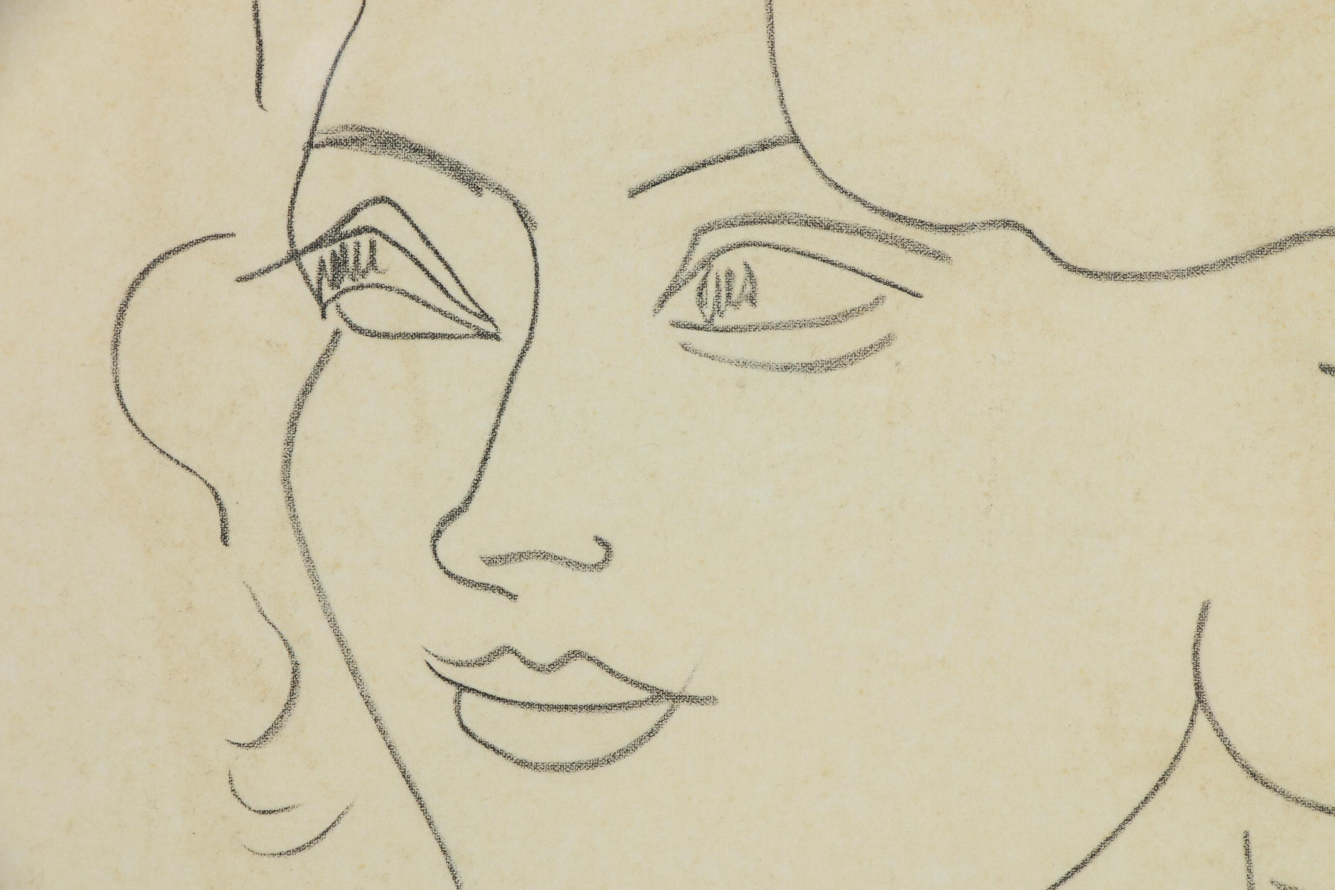 Lithograph after Henri Matisse "Mademoiselle A. Nelck", 1954