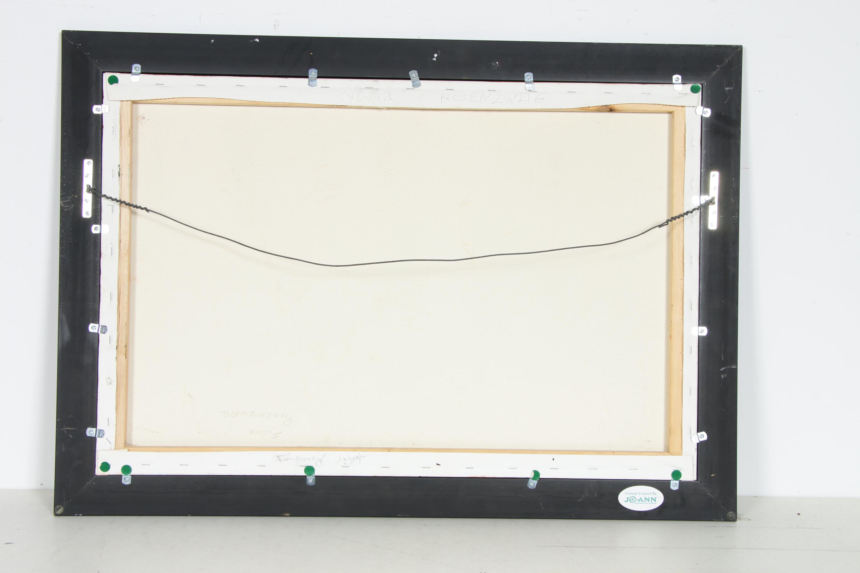 Sylvia Rosenzweig Restaurant Scene Oil Painting