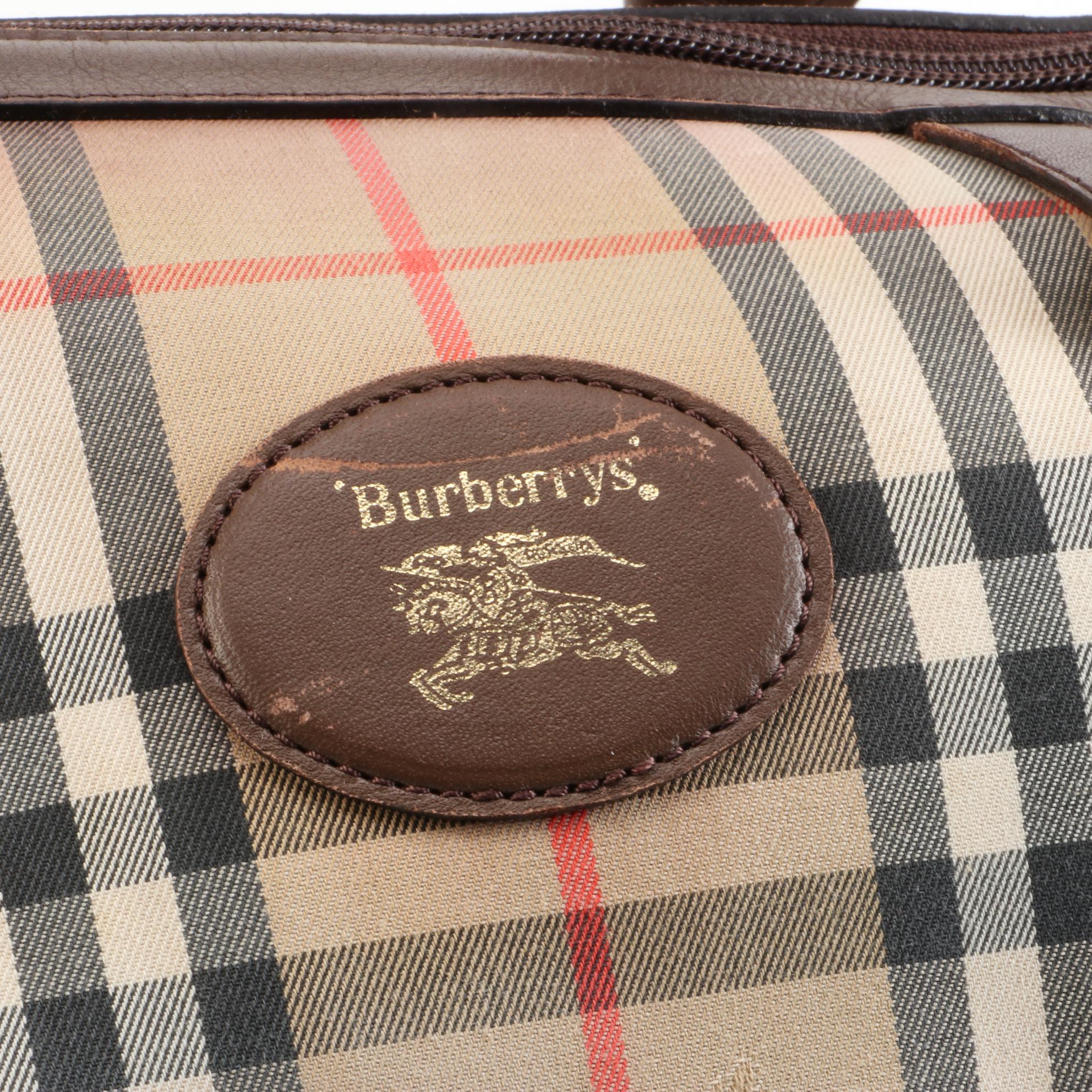 Burberry "Haymarket Check" Boston Bag