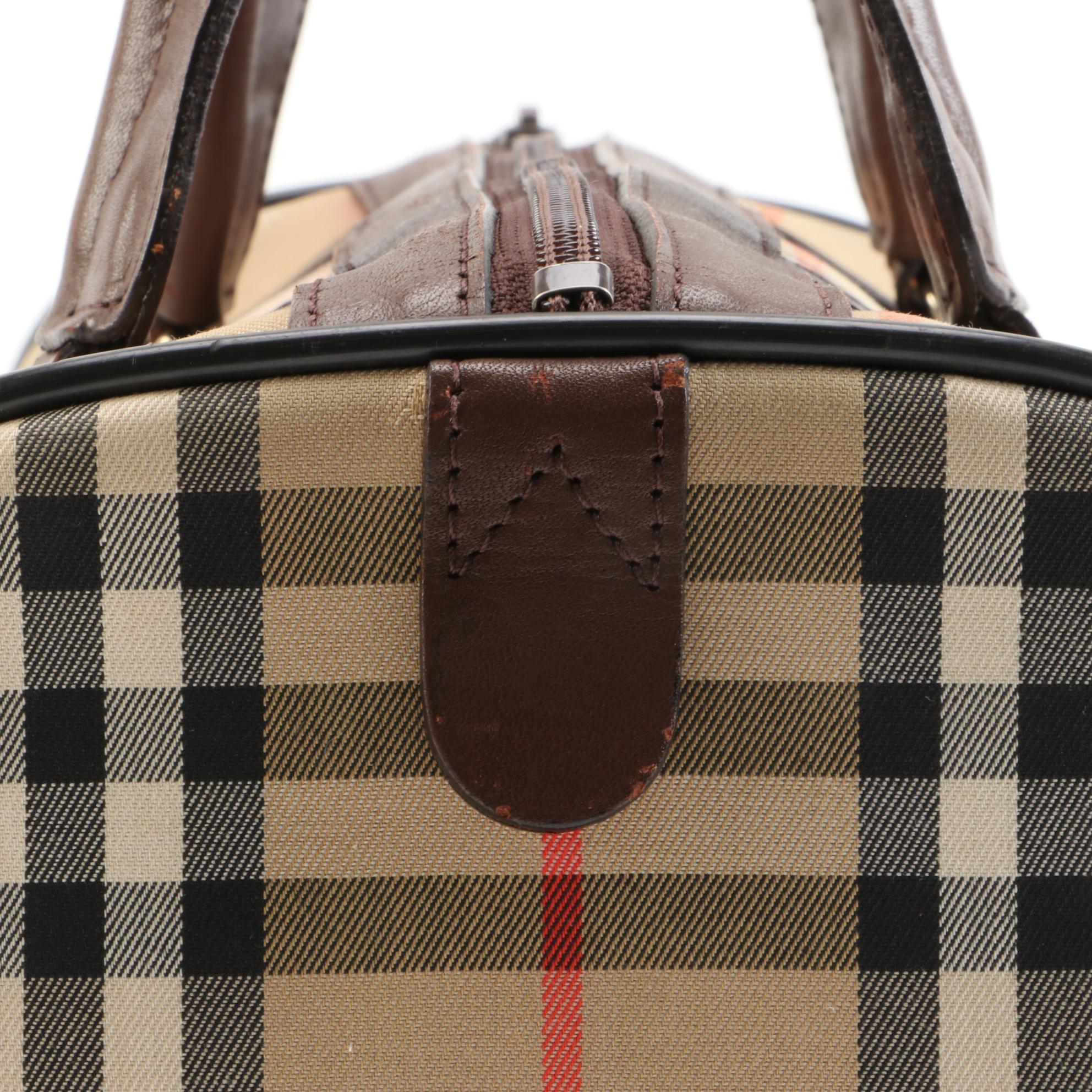 Burberry "Haymarket Check" Boston Bag