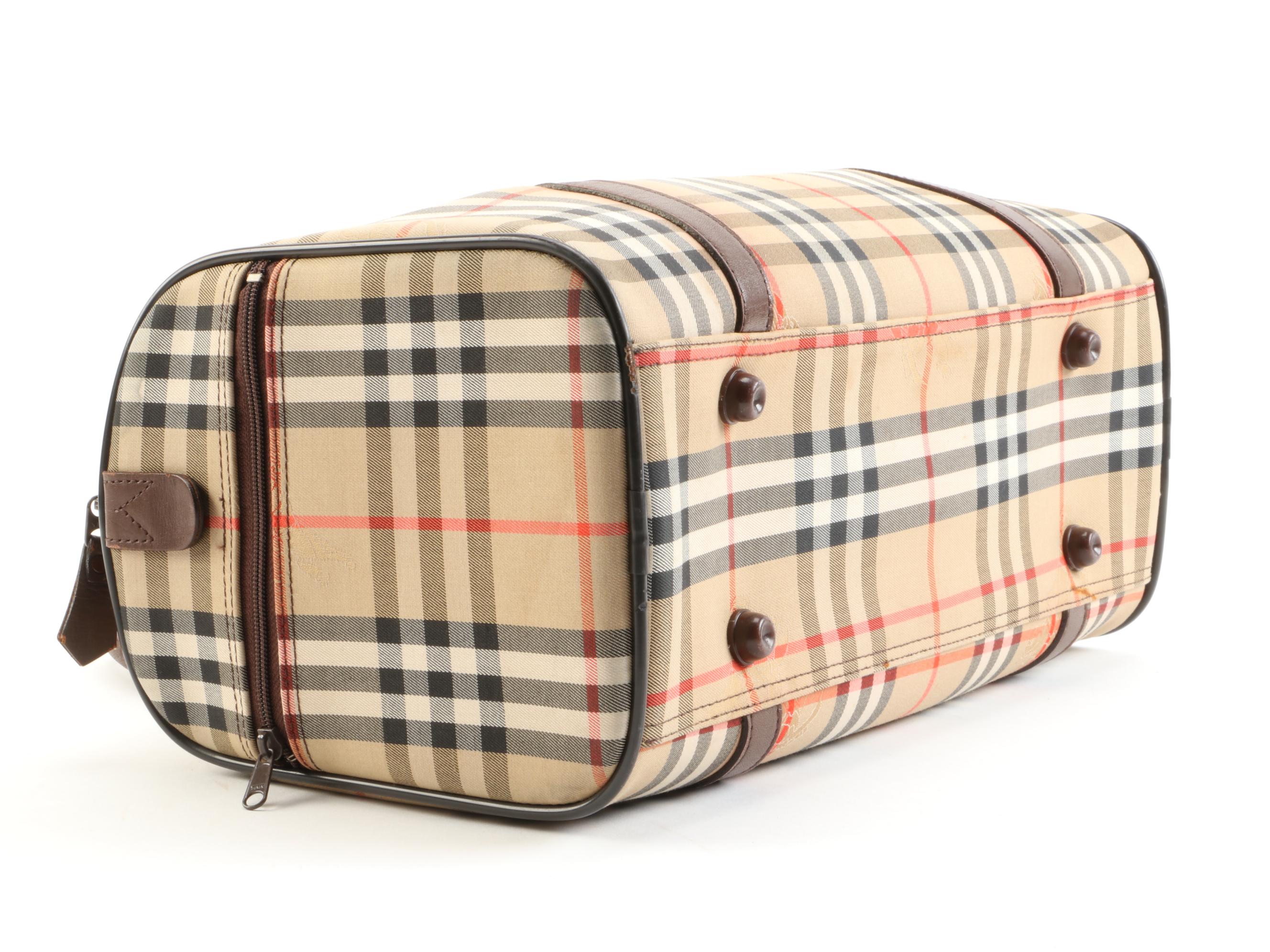 Burberry "Haymarket Check" Boston Bag