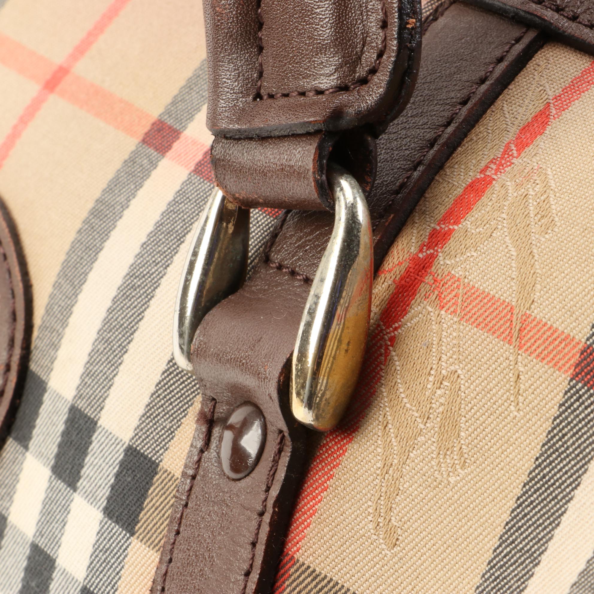 Burberry "Haymarket Check" Boston Bag