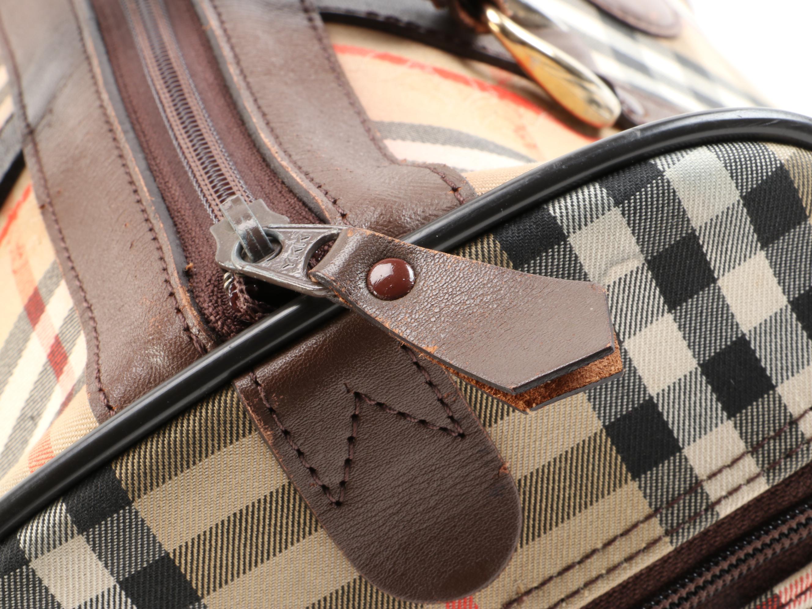 Burberry "Haymarket Check" Boston Bag