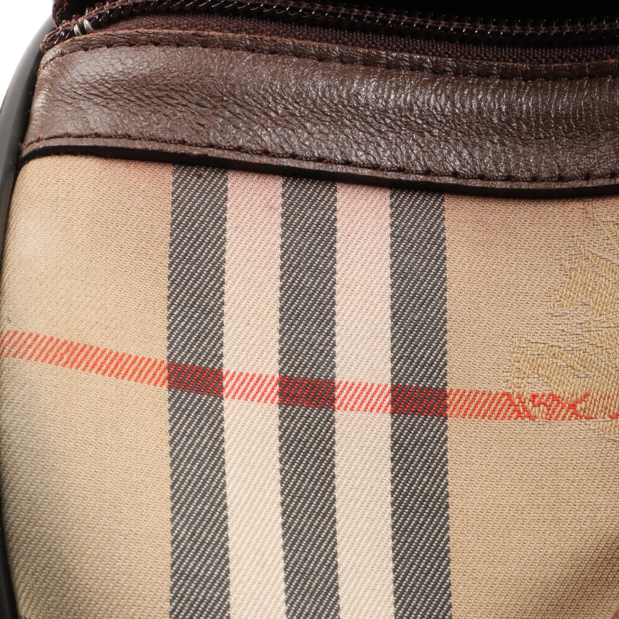 Burberry "Haymarket Check" Boston Bag