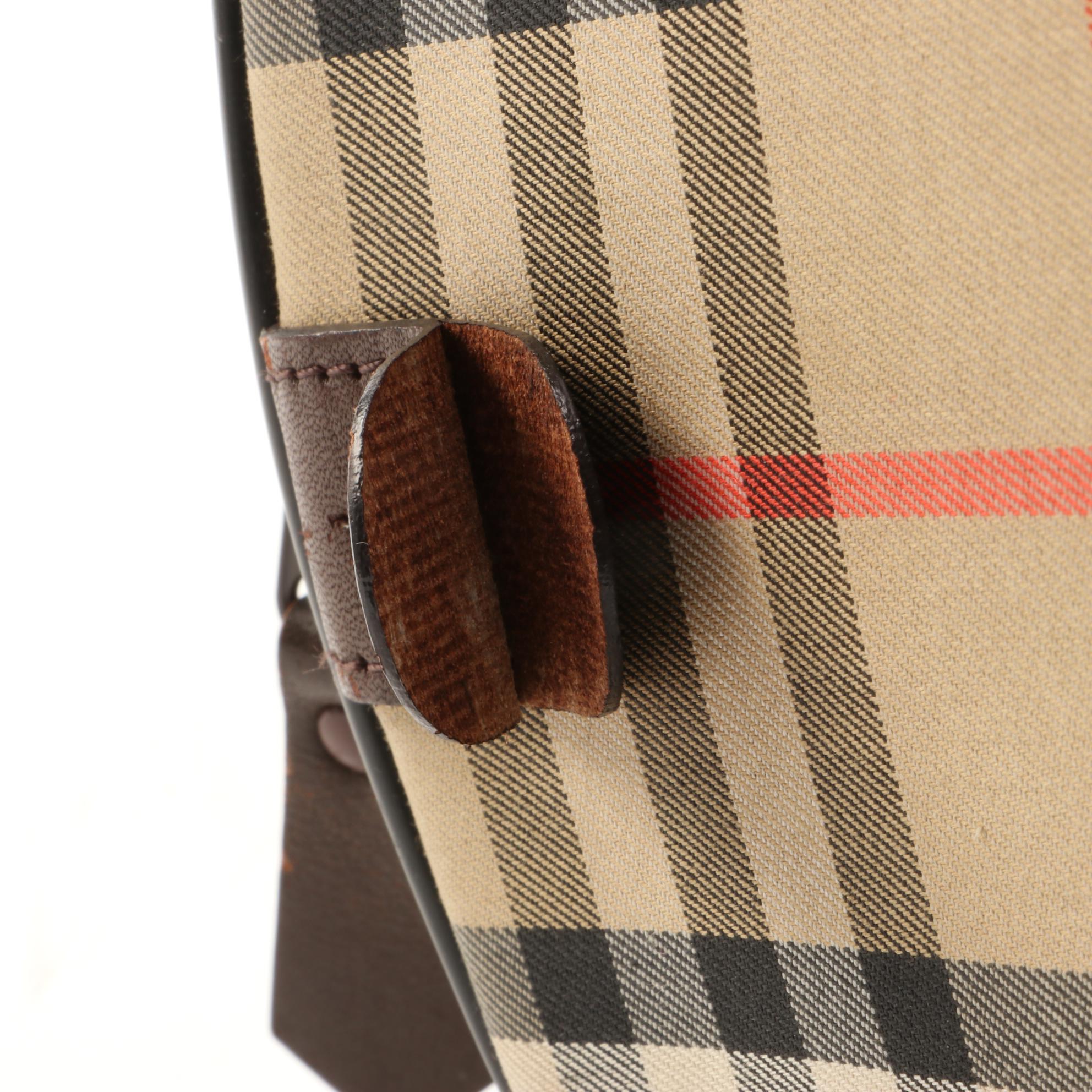 Burberry "Haymarket Check" Boston Bag