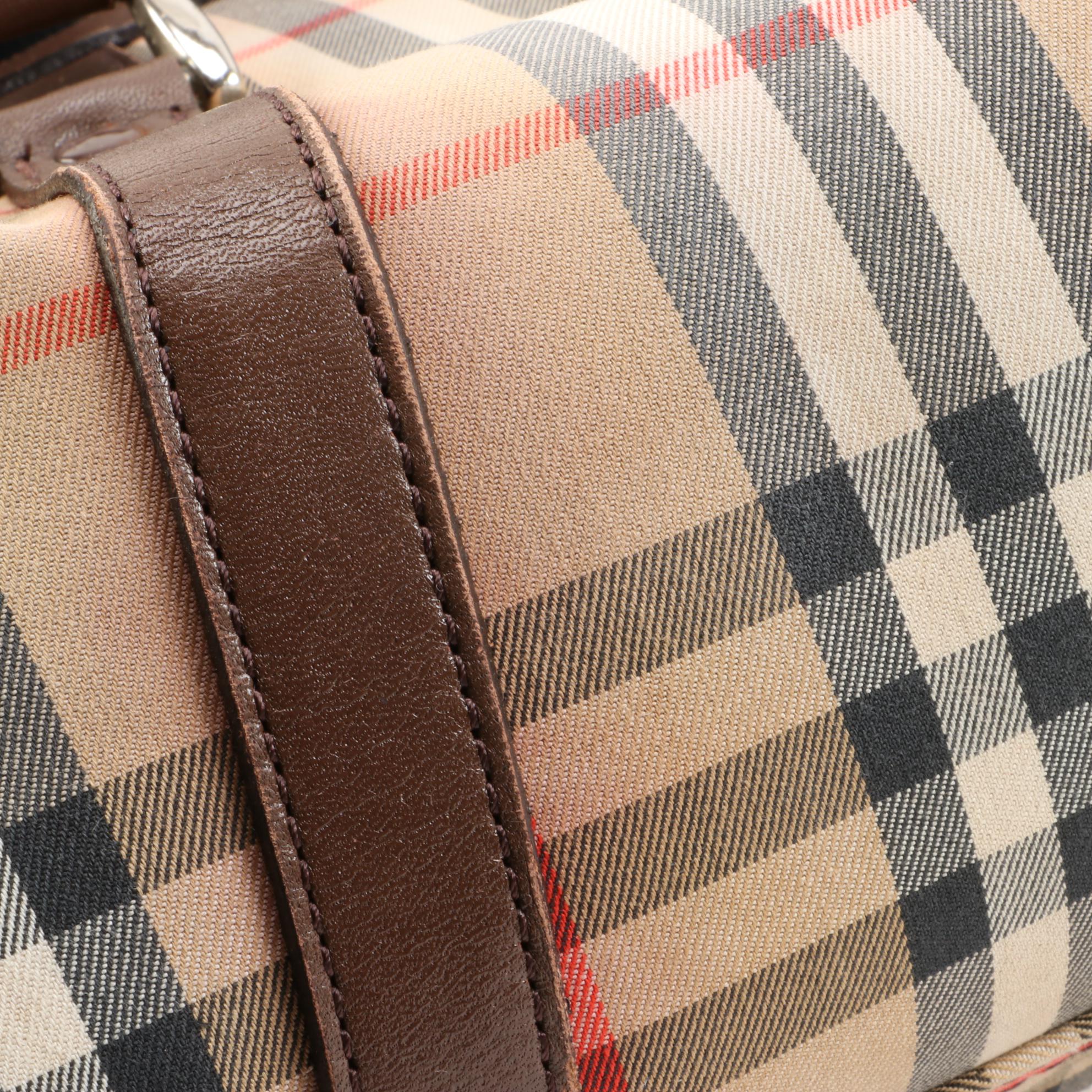 Burberry "Haymarket Check" Boston Bag
