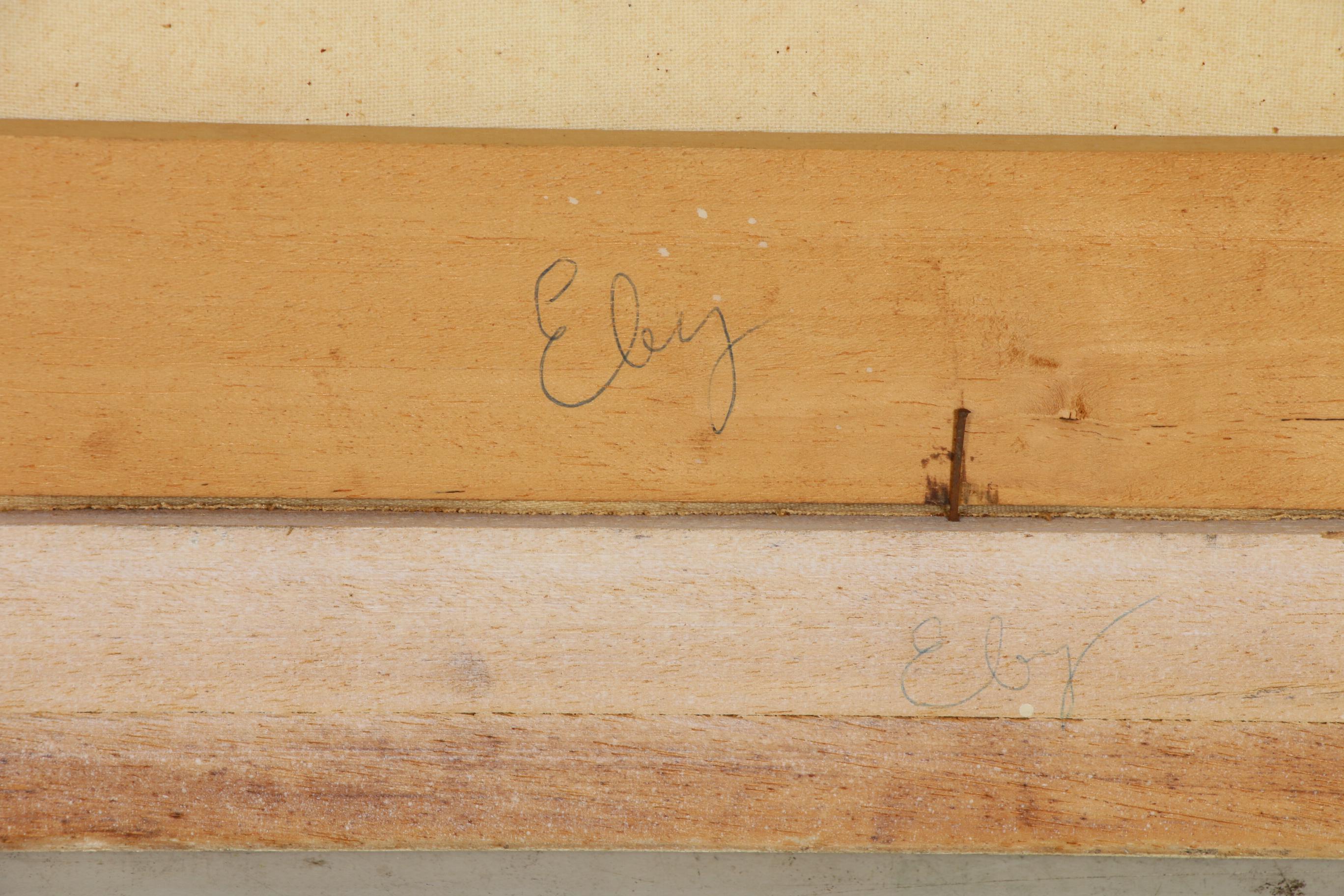 M. Giordano Monastery Wine Cellar Oil Painting, Mid to Late 20th Century