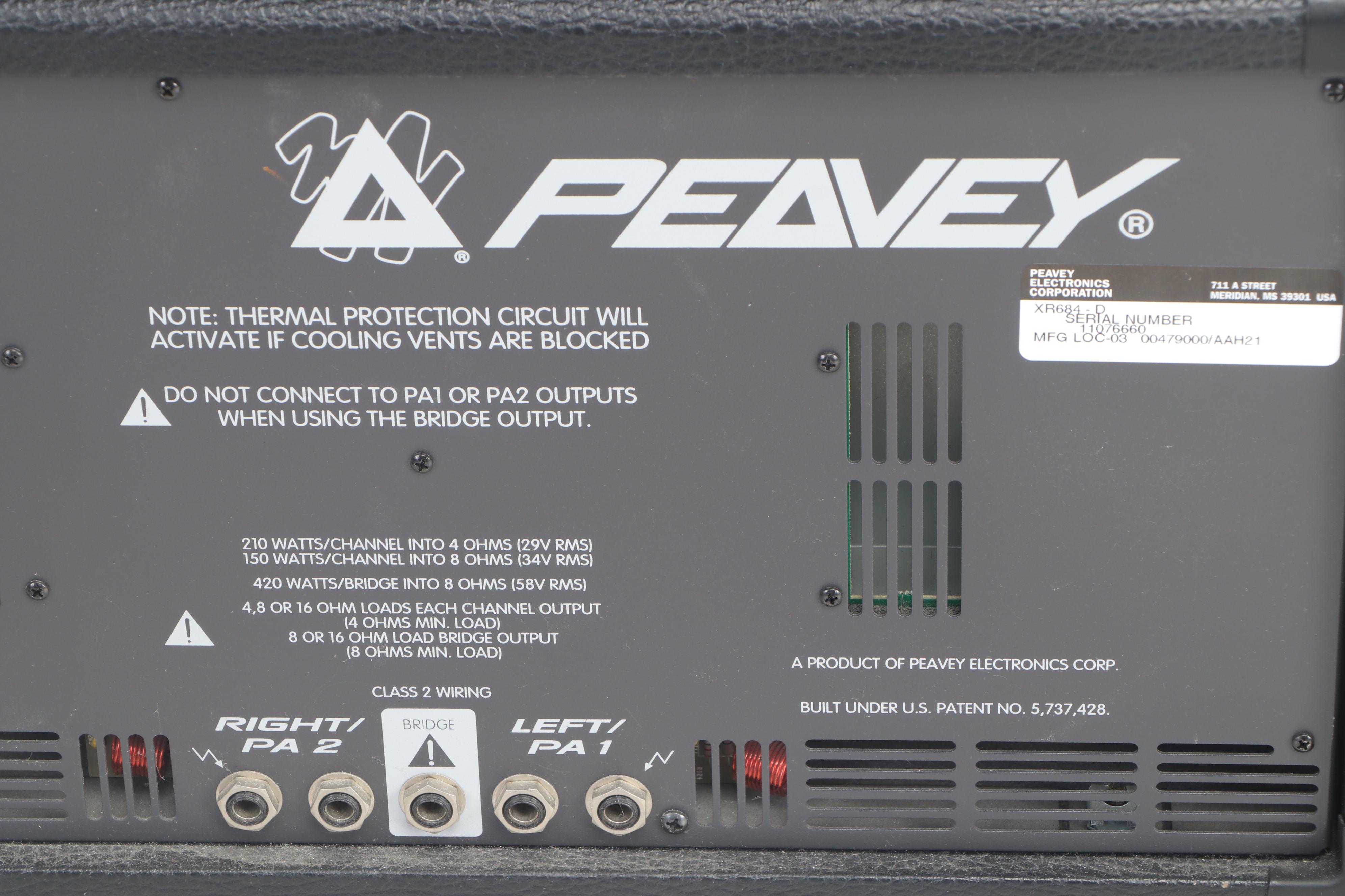Peavy XR 684 Stereo Powered Mixer