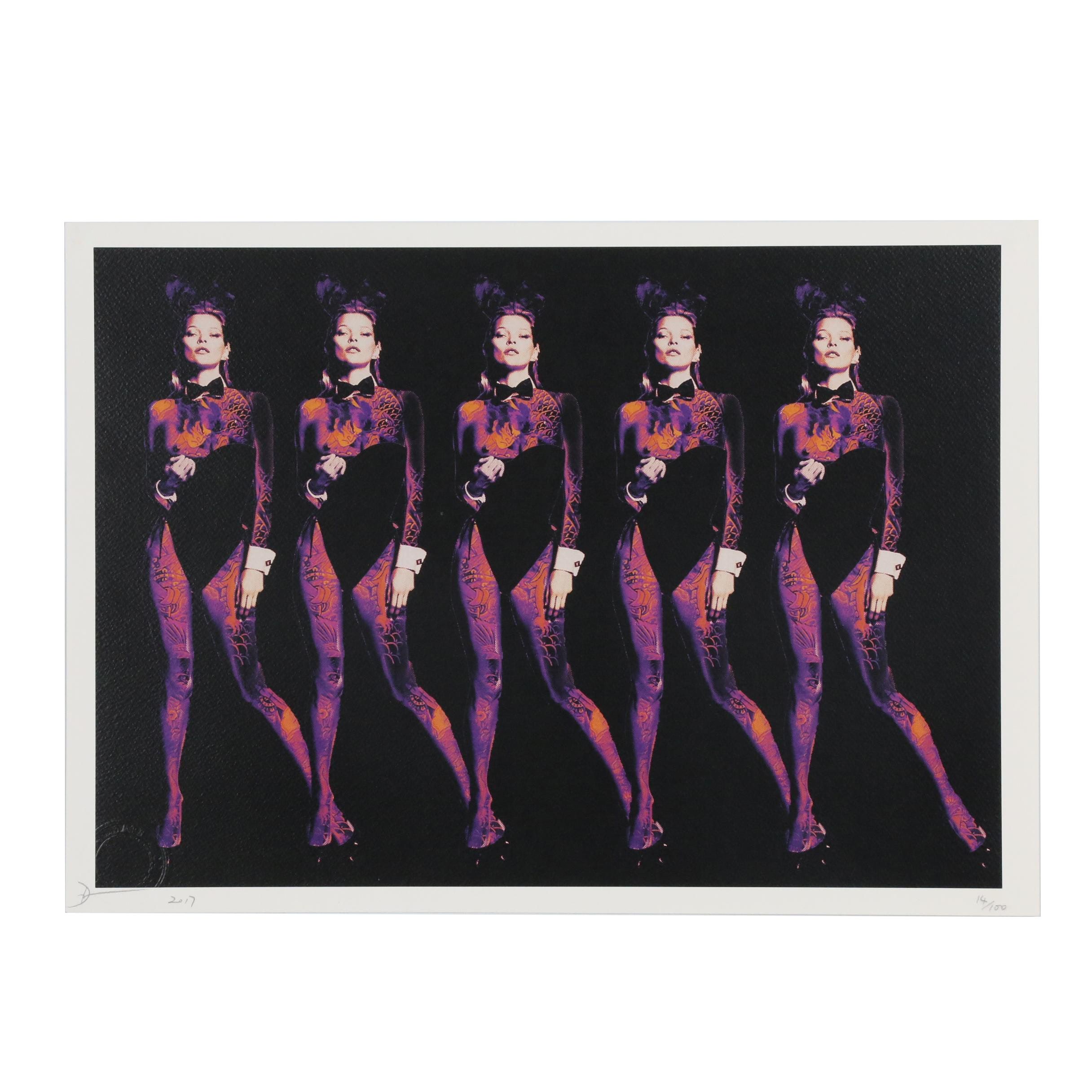 Death NYC Offset Lithograph from the "Kate Play Tattoo" Series