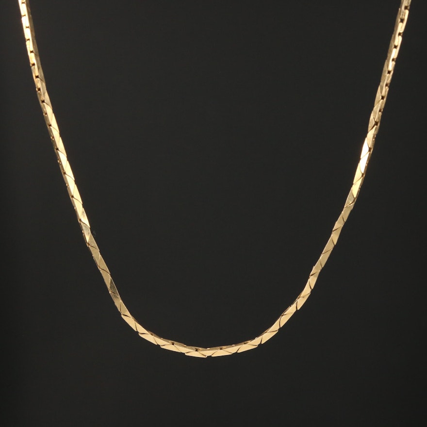 14K Yellow Gold Bismark Chain