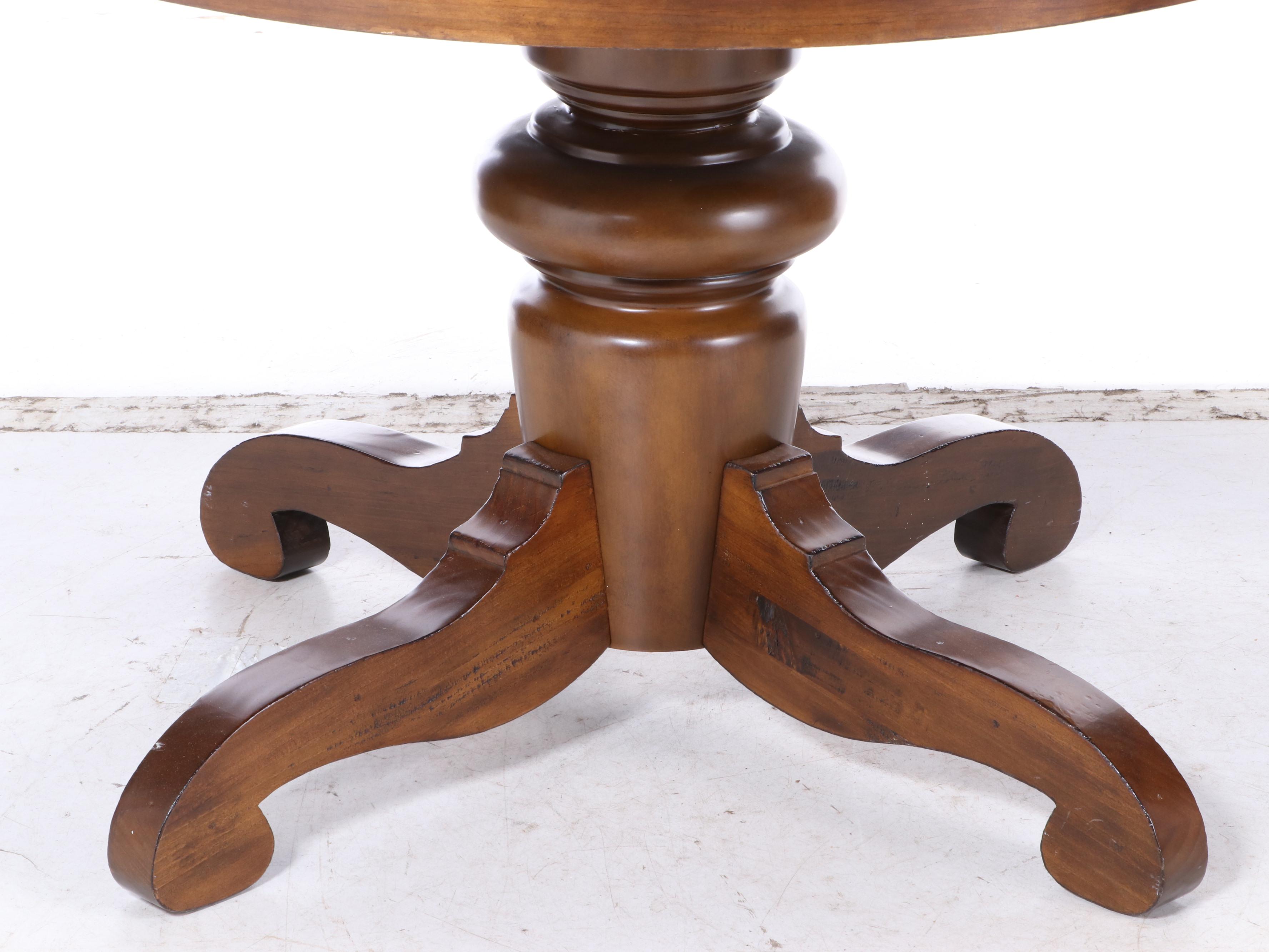 Pottery Barn "Tivoli" Extending Dining Table Plus Four Windsor Style Side Chairs