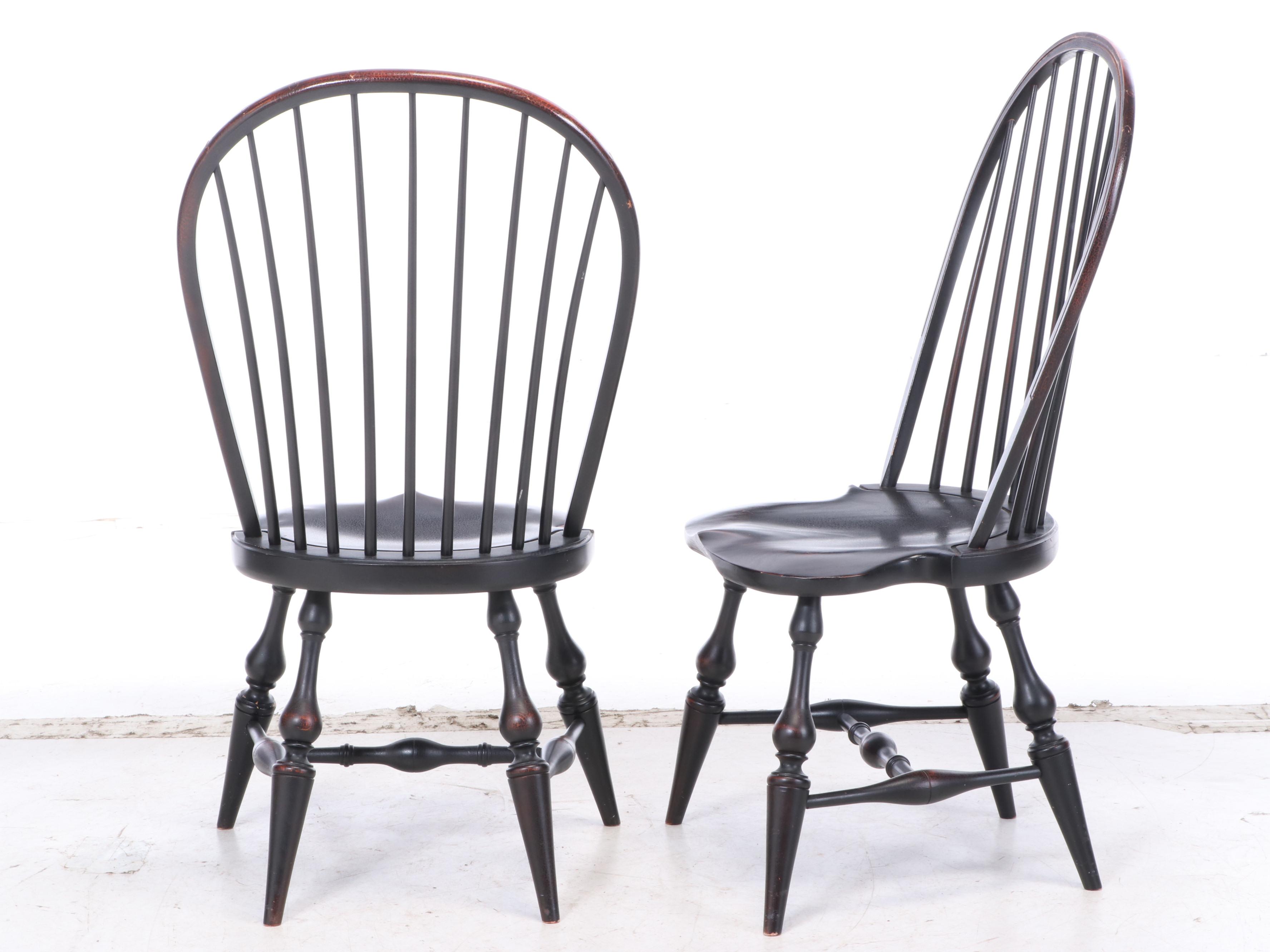 Pottery Barn "Tivoli" Extending Dining Table Plus Four Windsor Style Side Chairs