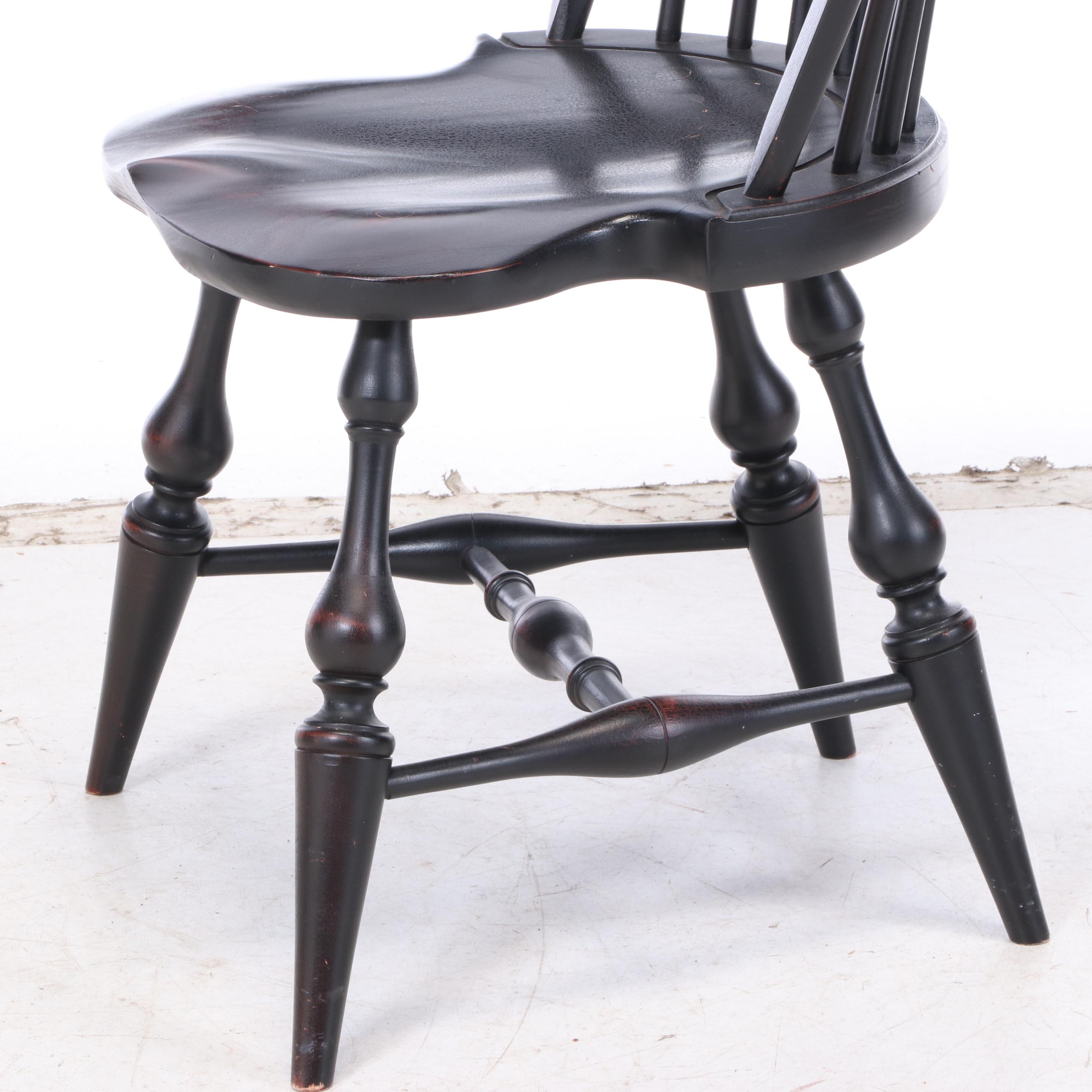 Pottery Barn "Tivoli" Extending Dining Table Plus Four Windsor Style Side Chairs