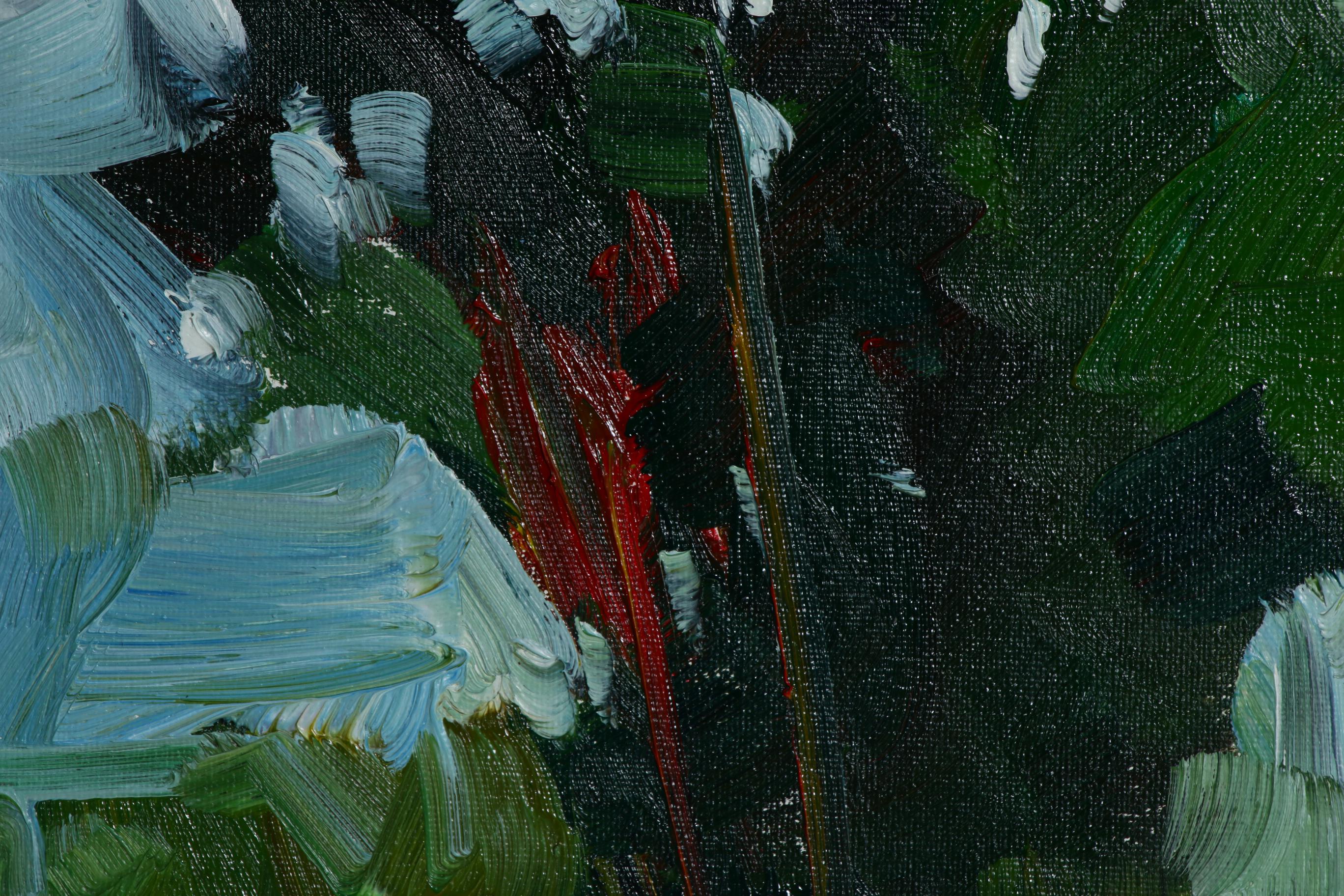 Jose Trujillo Landscape Oil Painting "Large Shady Tree"