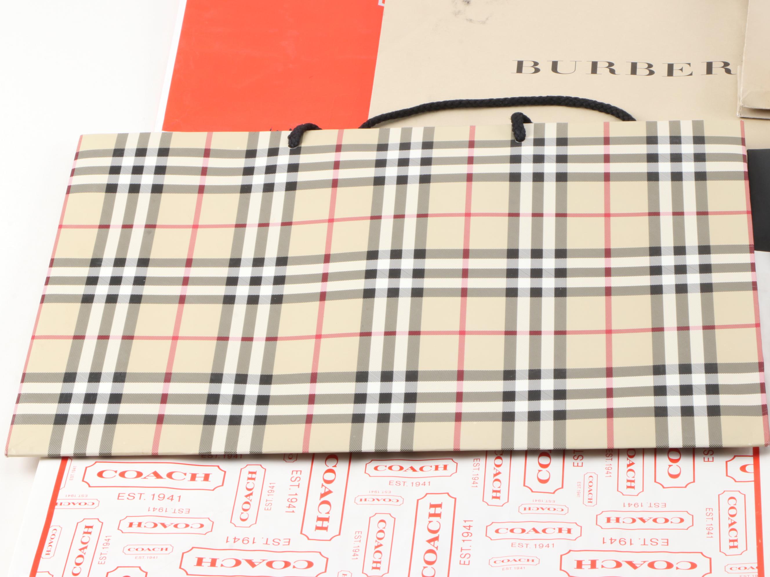 Designer Gift Bags and Box Including Louis Vuitton, Gucci, Burberry and More