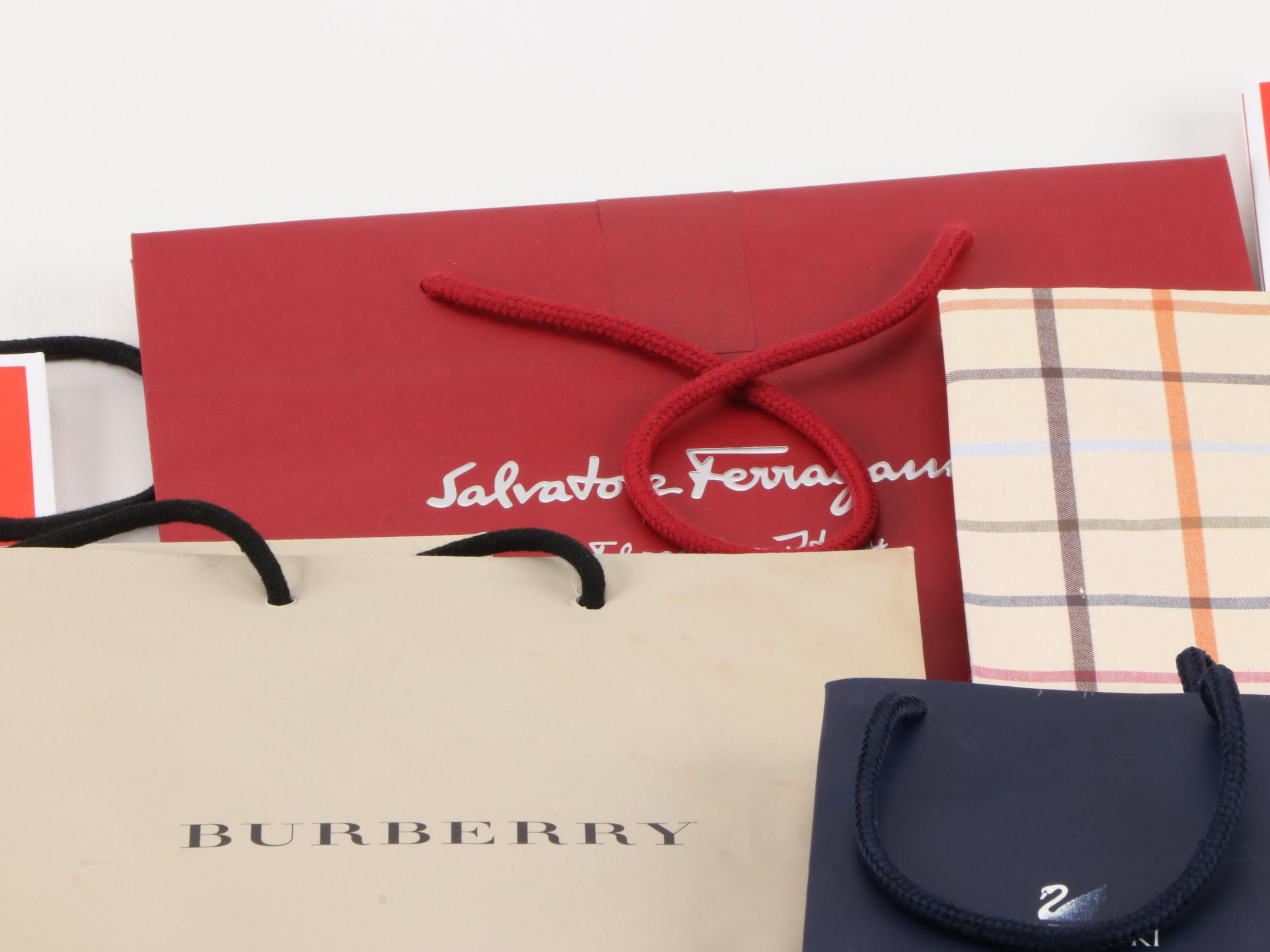 Designer Gift Bags and Box Including Louis Vuitton, Gucci, Burberry and More