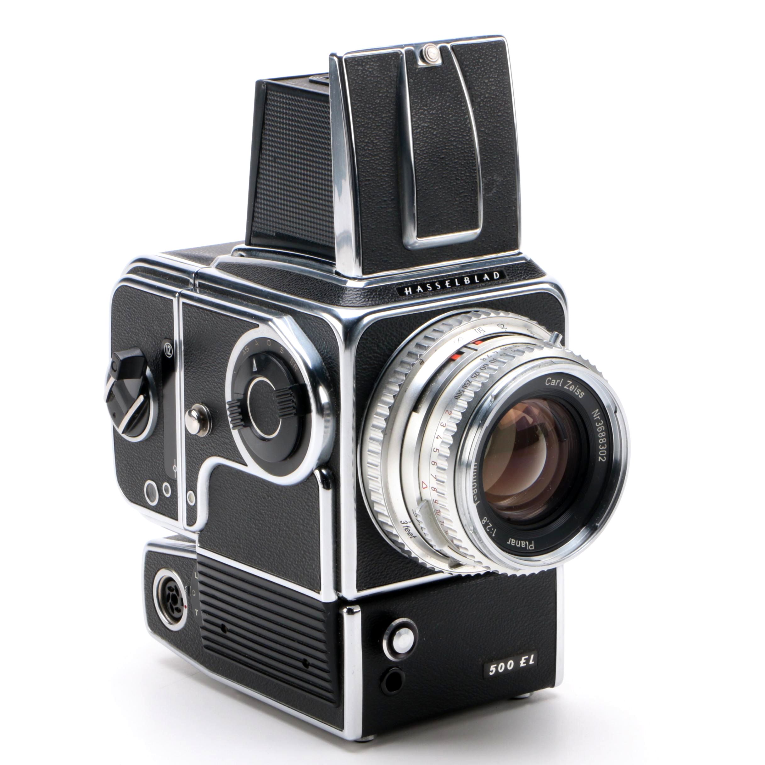 Hasselblad 500 EL Medium Format Camera and Accessories