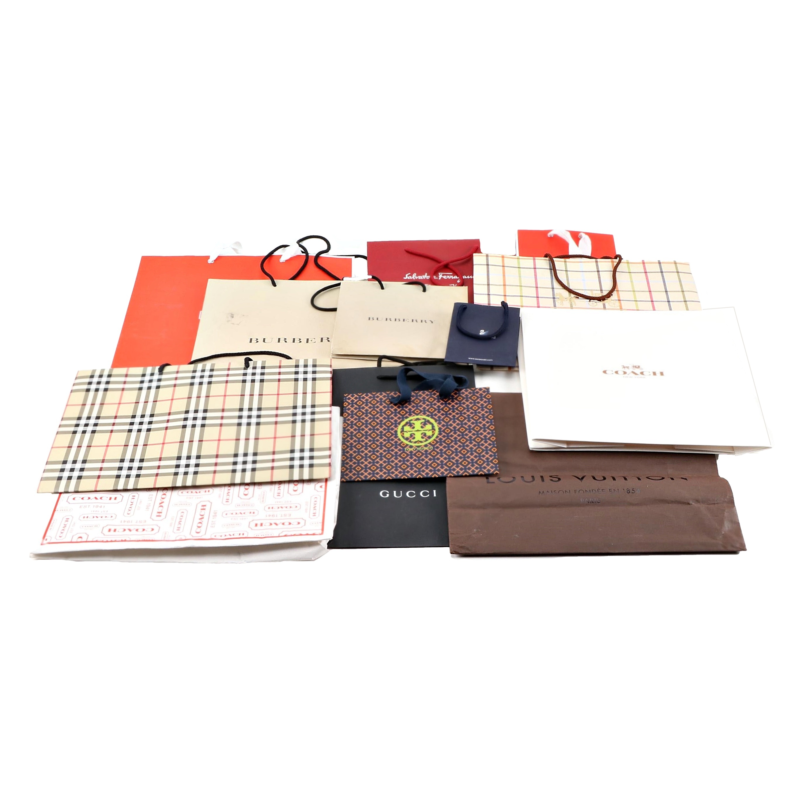 Designer Gift Bags and Box Including Louis Vuitton, Gucci, Burberry and More