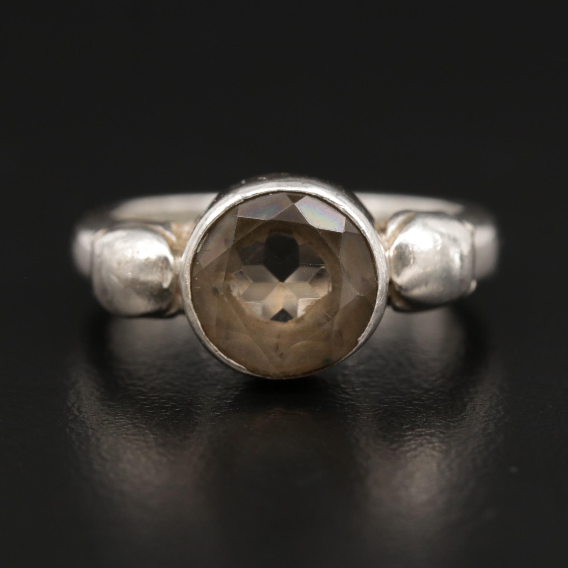 Lori Bonn Sterling Silver Smoky Quartz Ring