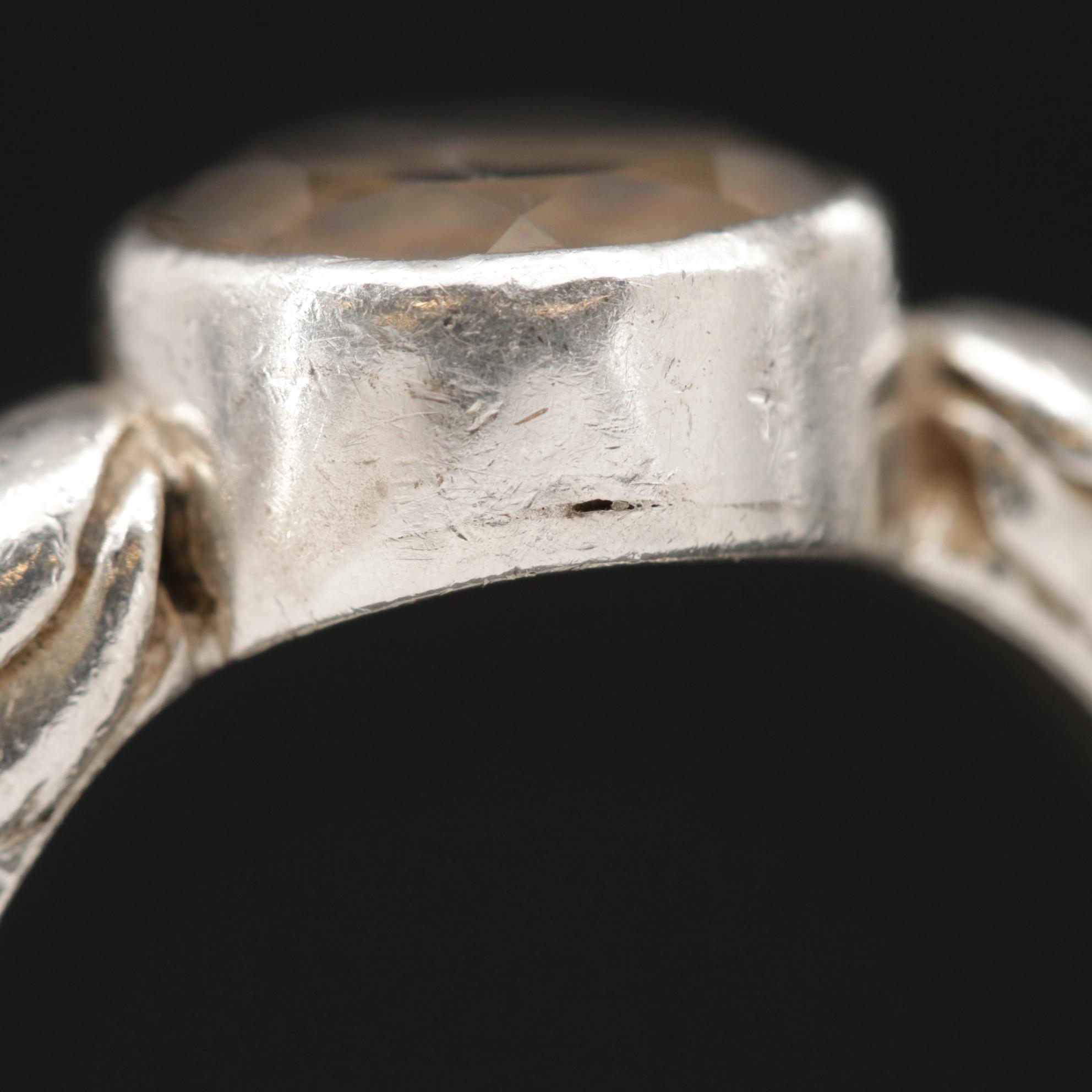 Lori Bonn Sterling Silver Smoky Quartz Ring