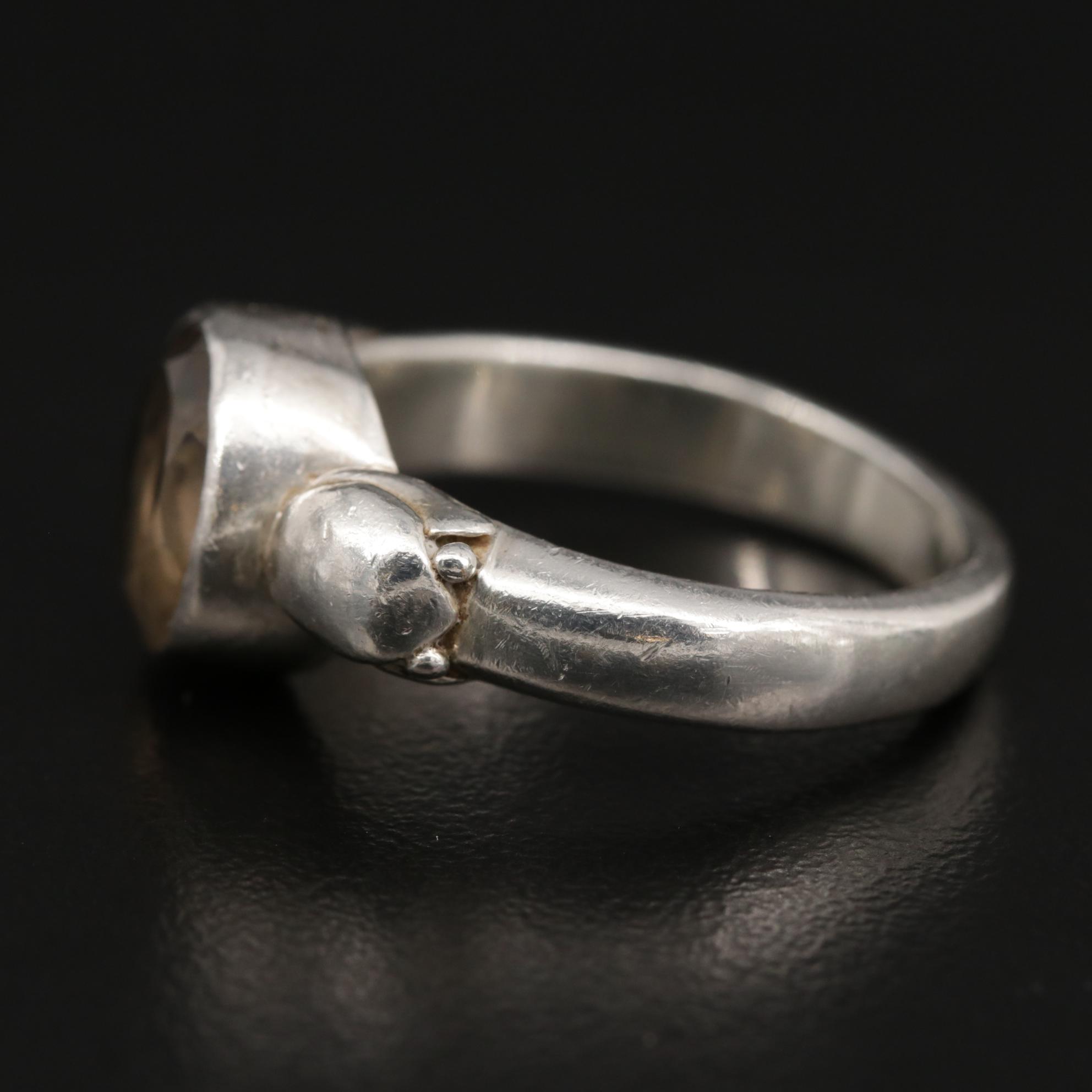 Lori Bonn Sterling Silver Smoky Quartz Ring