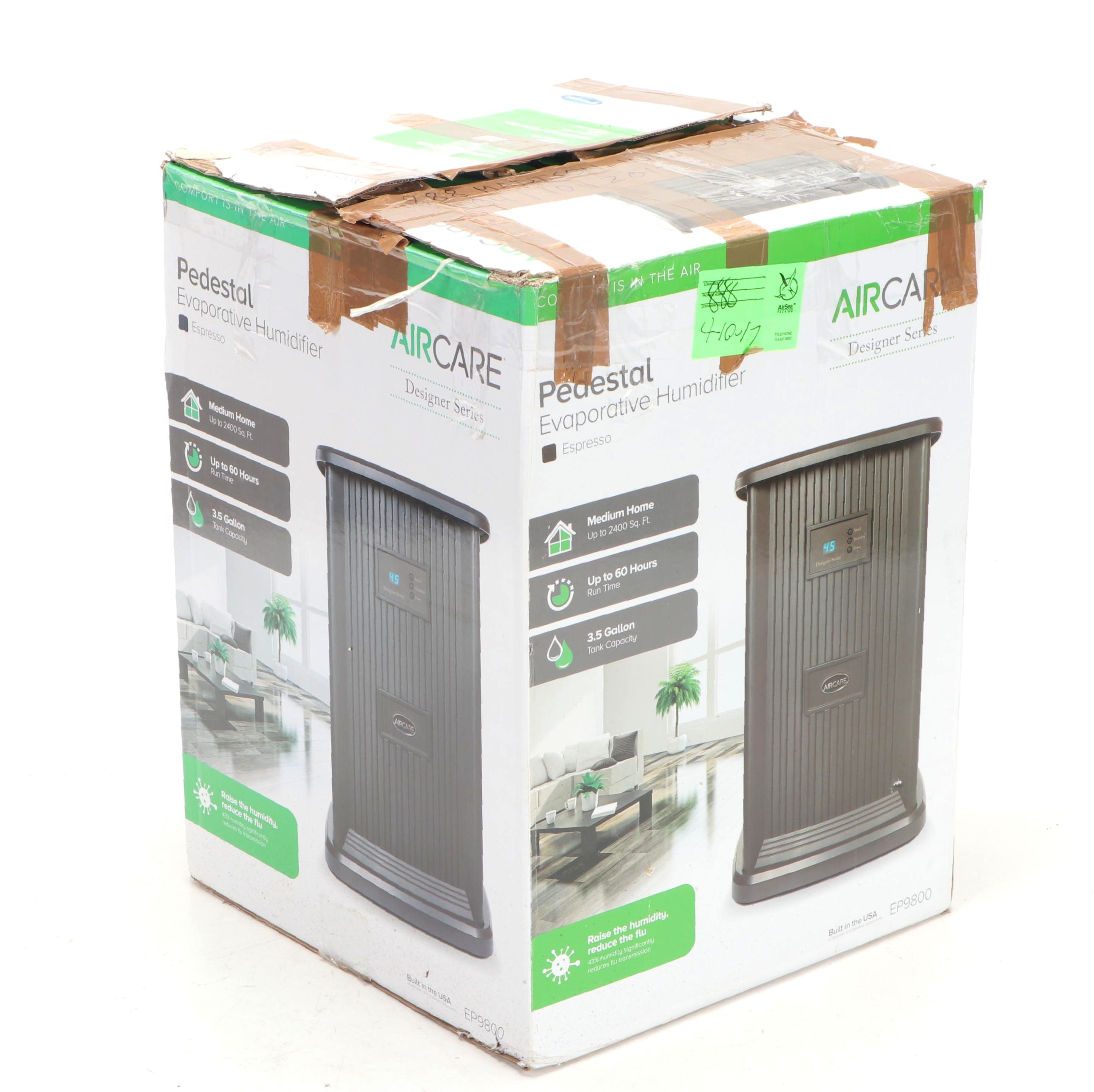 Espresso Pedestal Evaporative Aircare 3.5 Gallon Humidifier, Original