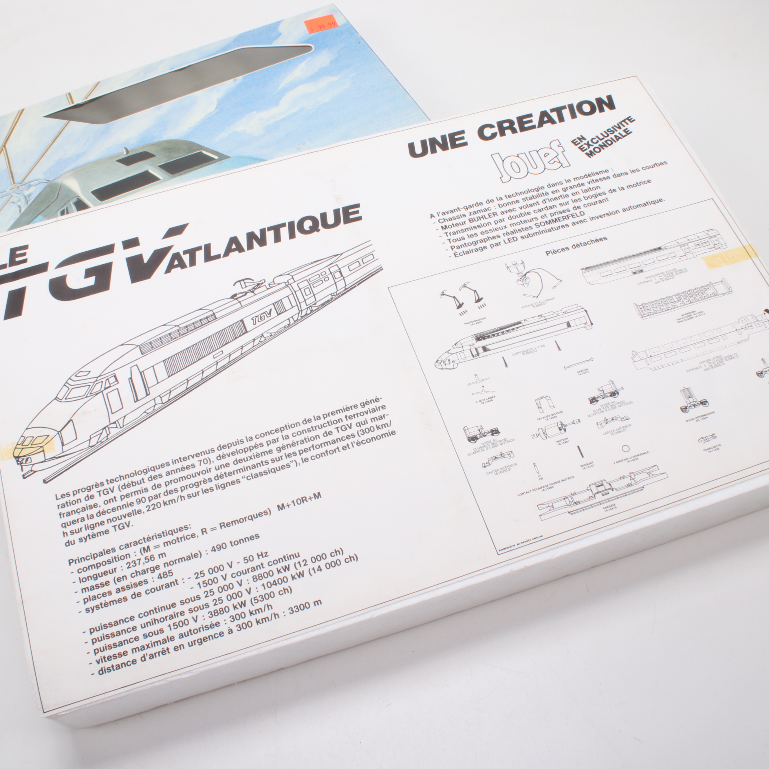 Jouef HO Scale "Atlantique" TGV Model Train Set