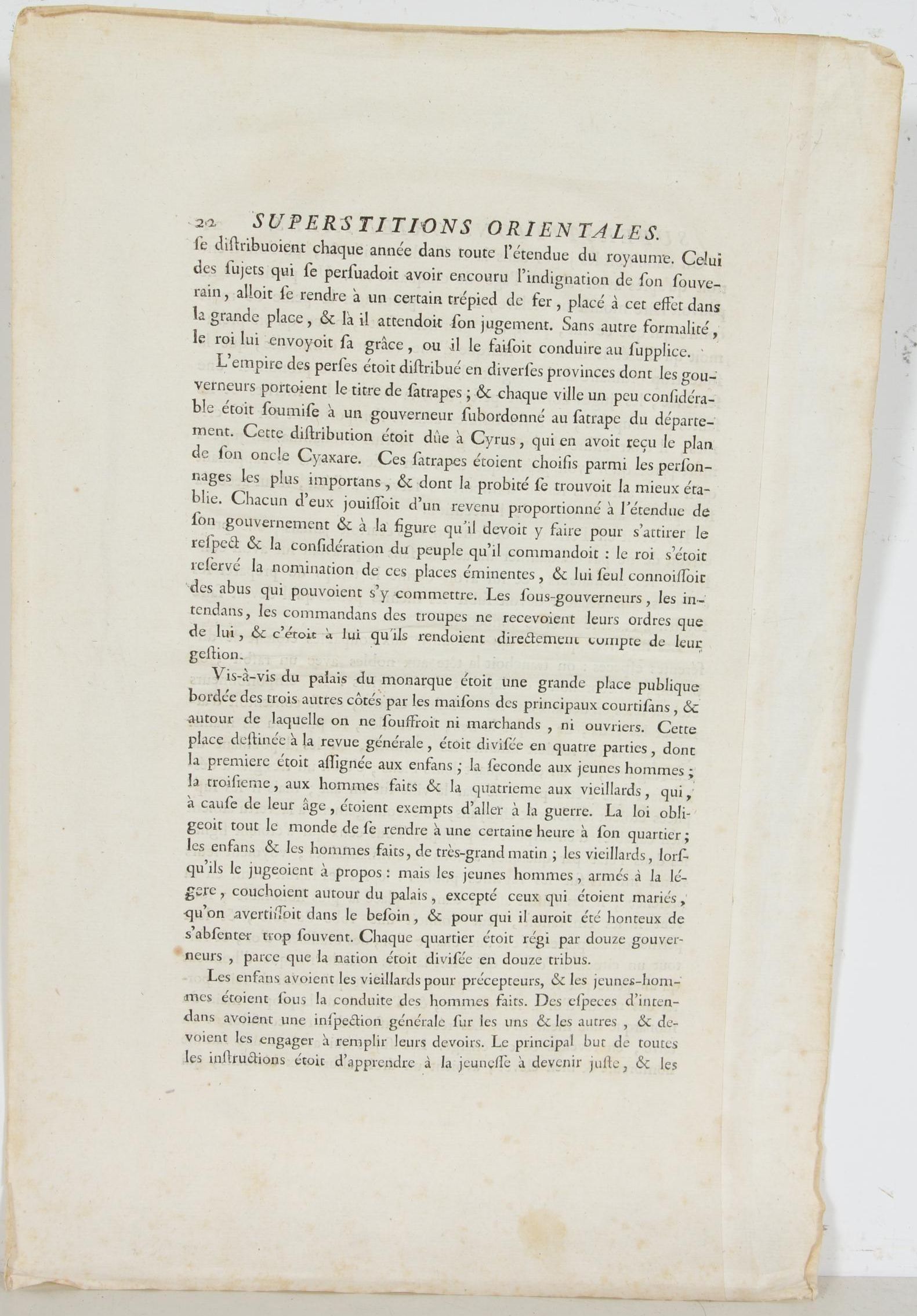Engraved Map of Battle of Ruspina, circa 1760