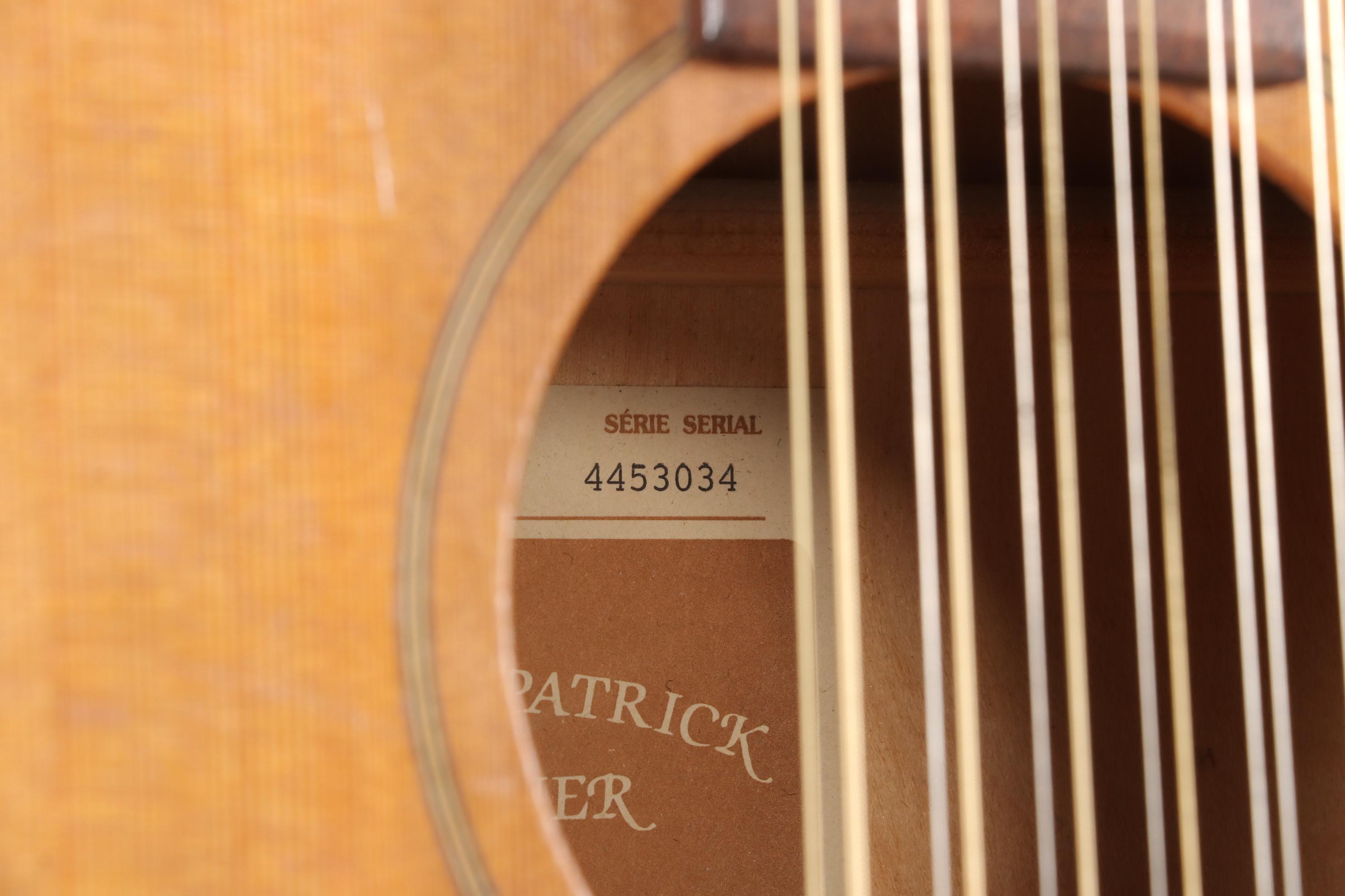 Simon and Patrick Luthier 12 String Acoustic-Electric Guitar with Case and Cable