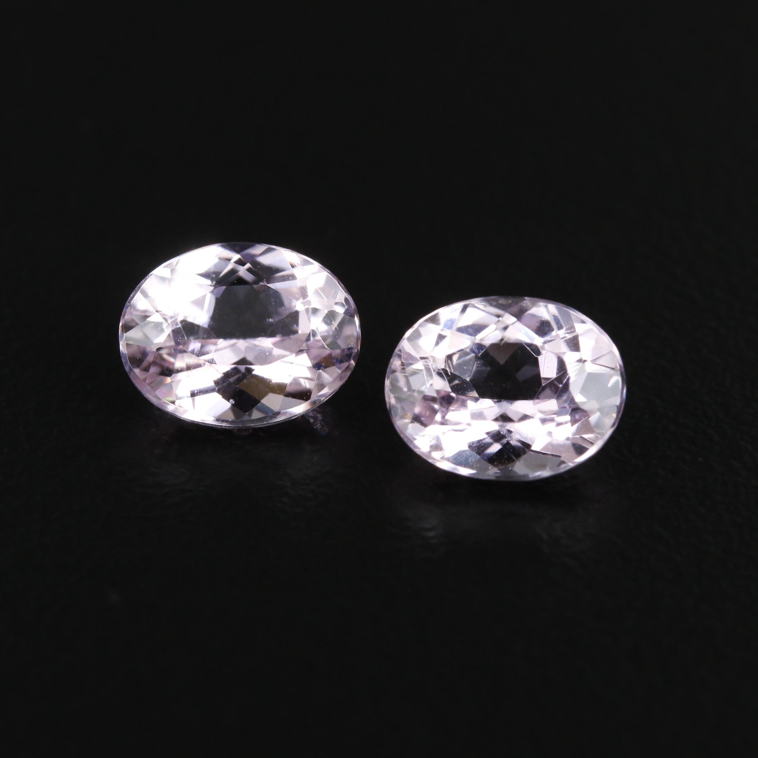 Loose 4.14 CTW Oval Faceted Kunzites
