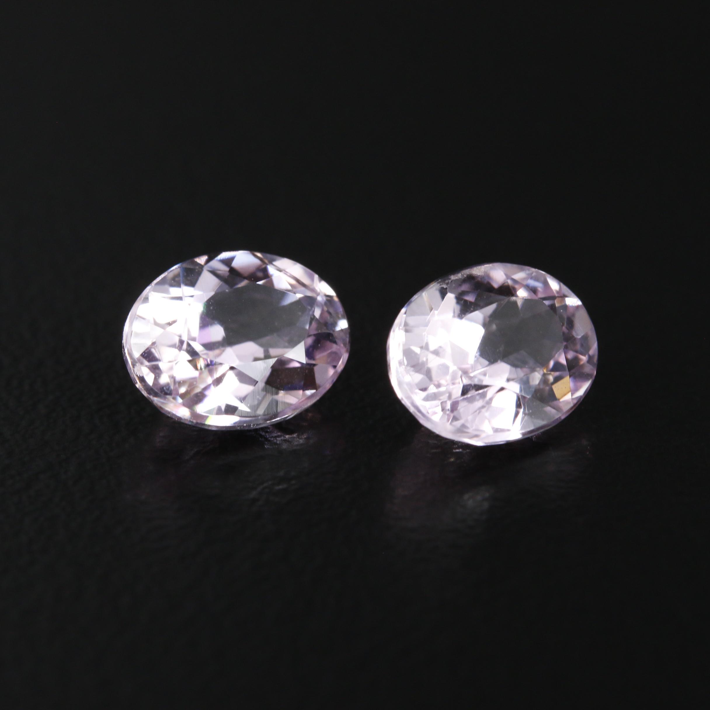 Loose 4.14 CTW Oval Faceted Kunzites