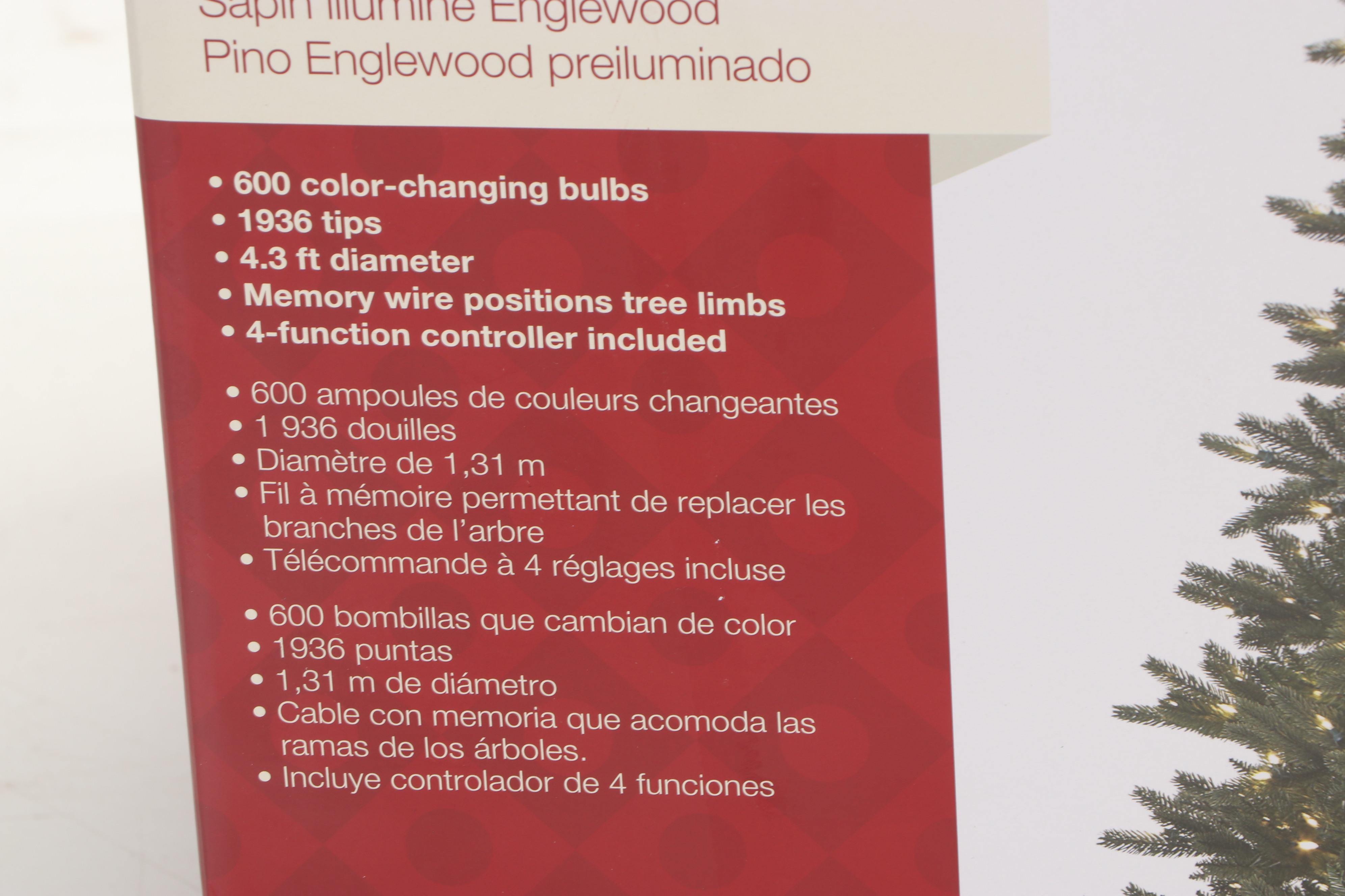 Holiday Living Pre-Lit 7.5' Artificial Christmas Tree