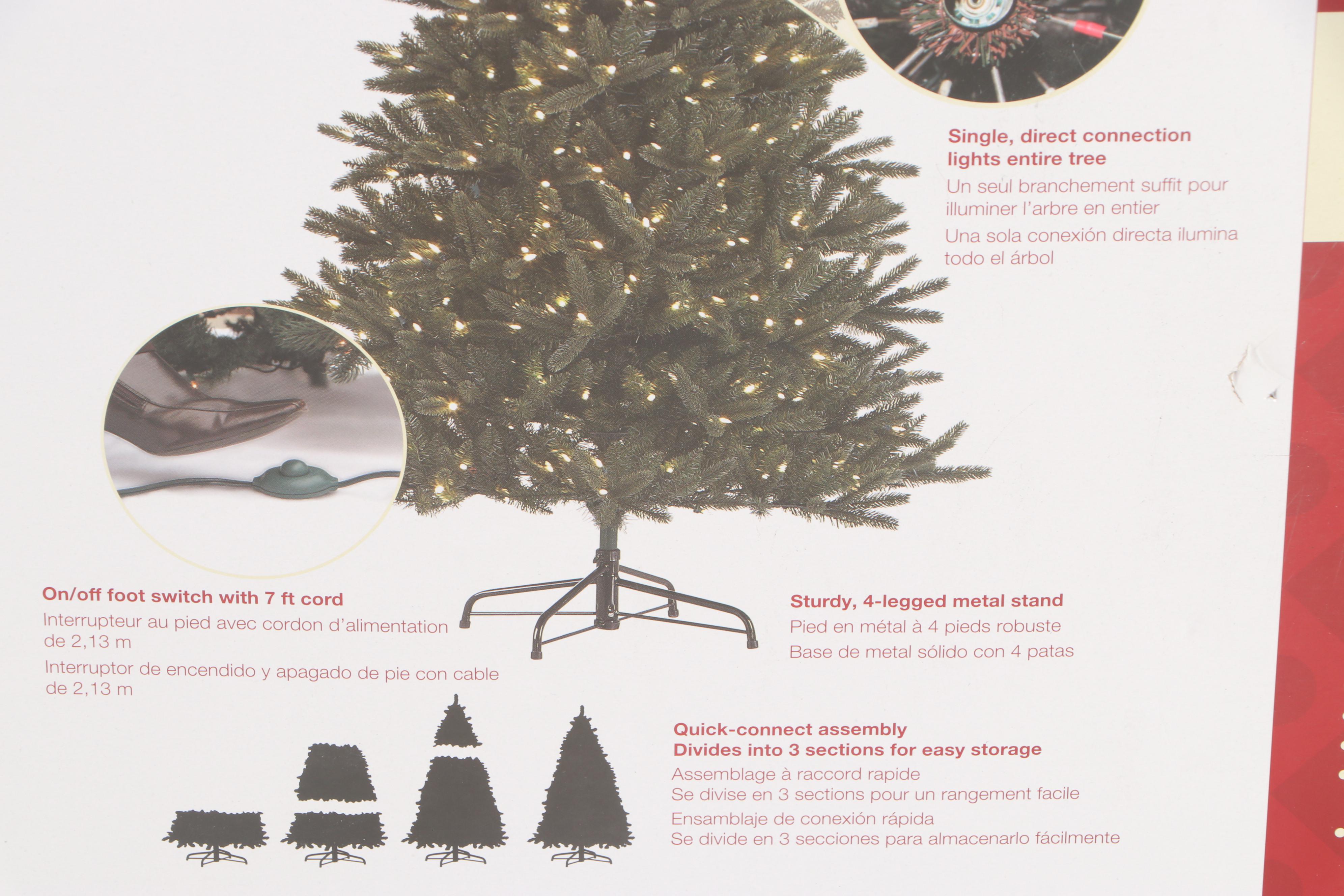 Holiday Living Pre-Lit 7.5' Artificial Christmas Tree