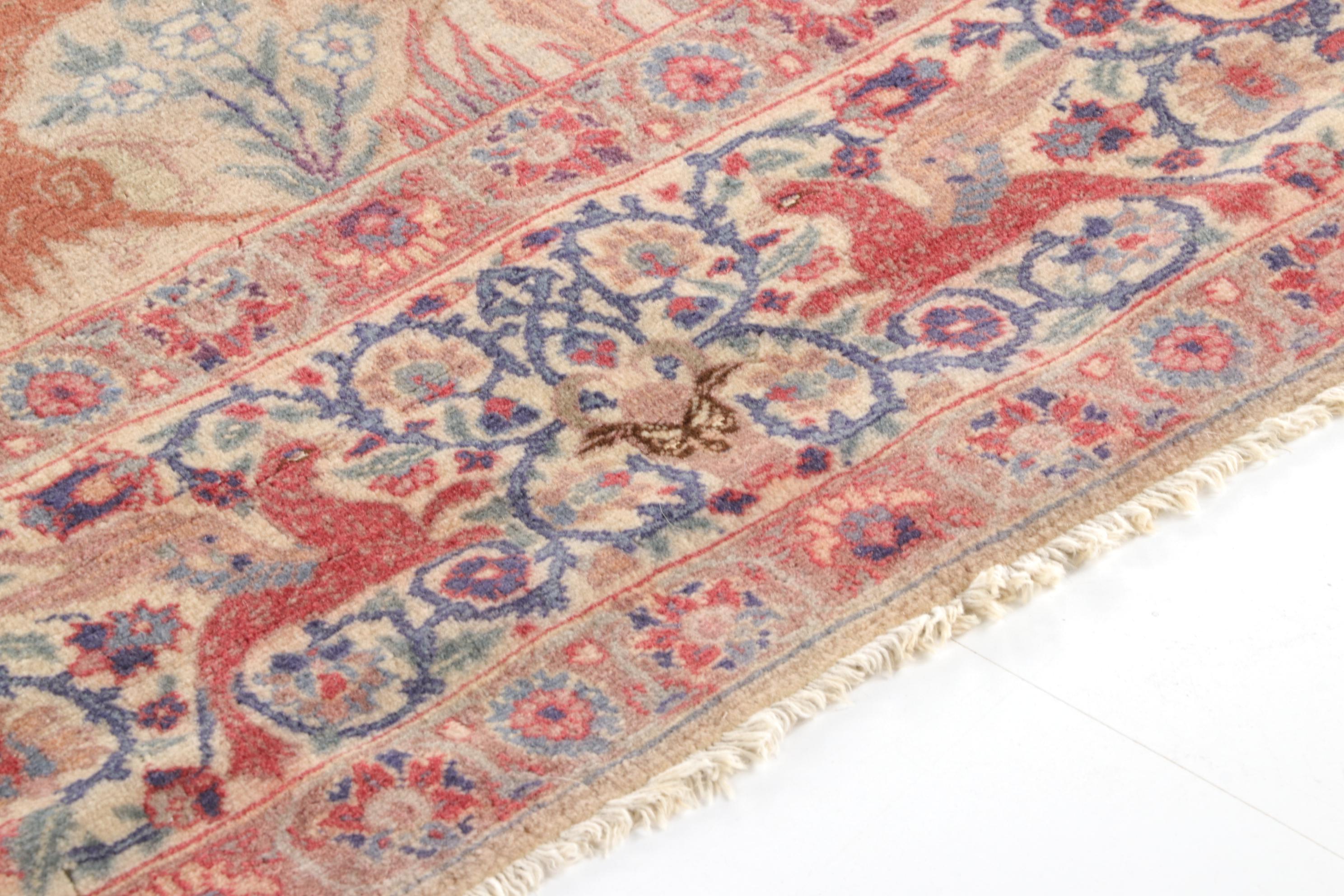 5'7 x 8'11 Hand-Knotted Persian Tabriz Pictorial Wool Rug