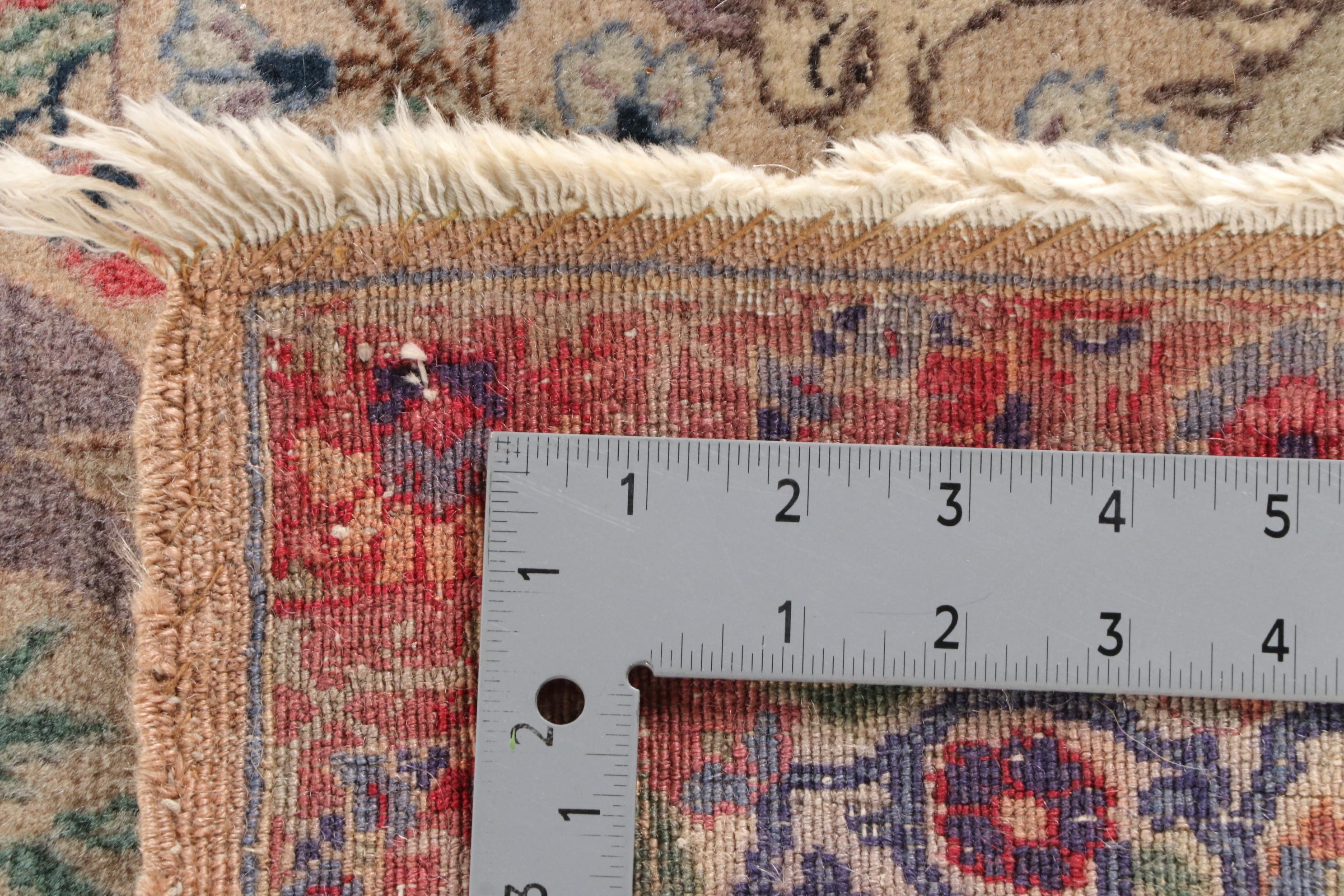 5'7 x 8'11 Hand-Knotted Persian Tabriz Pictorial Wool Rug