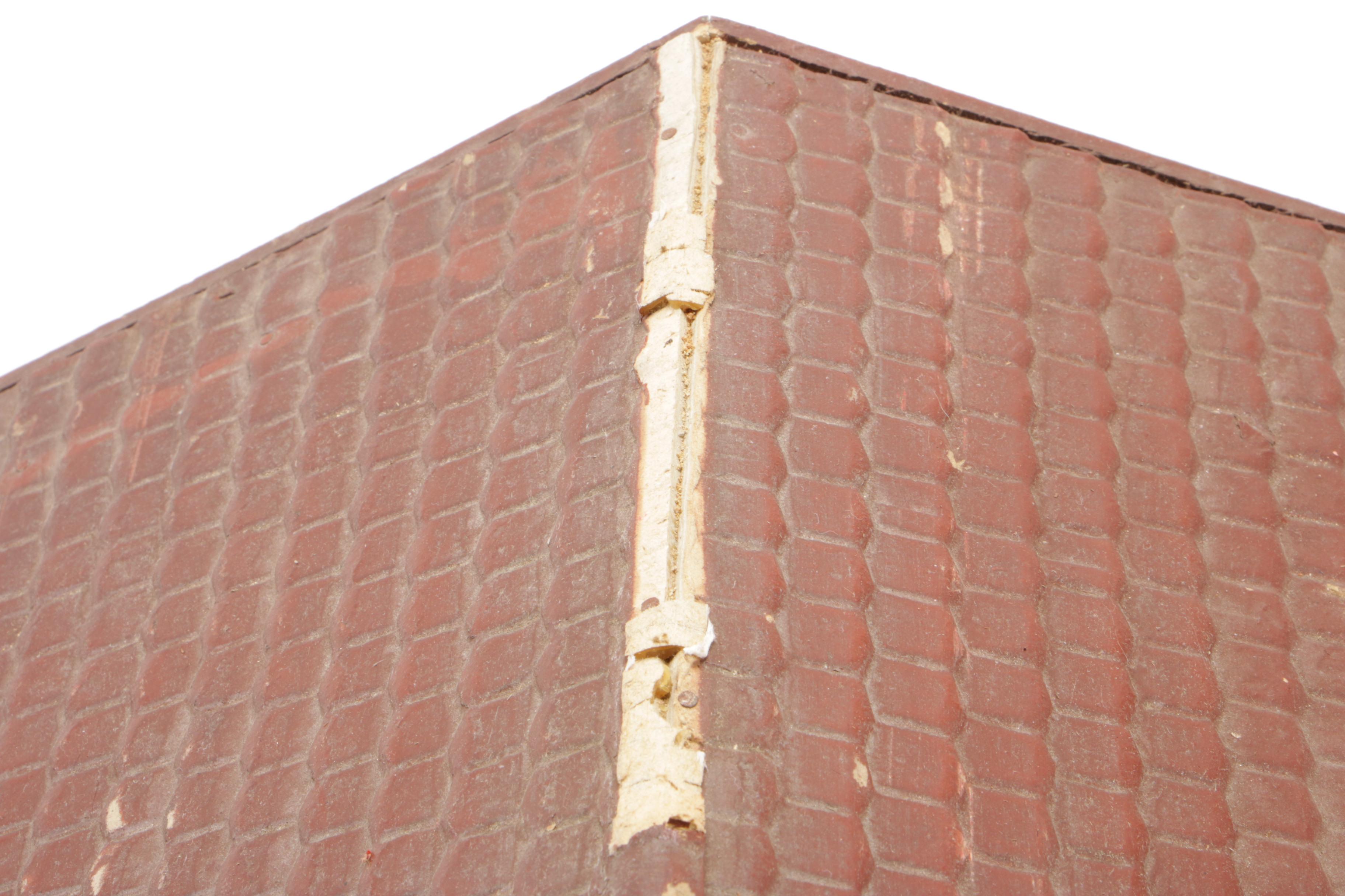 Schoenhut Bungalow Style Toy House with Furniture and Chickens, 1920s