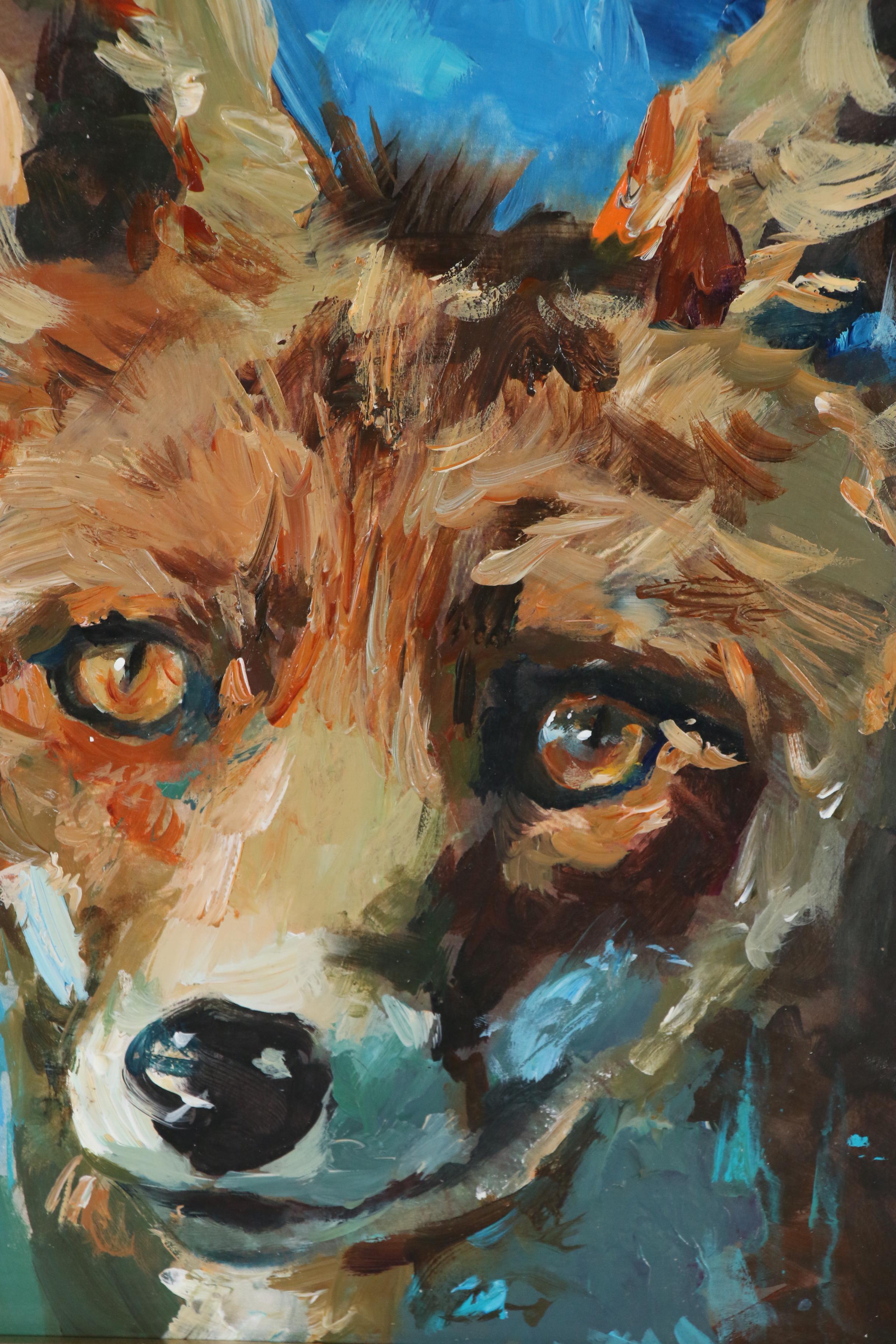 Adam Deda Oil Painting "Red Fox", 2019
