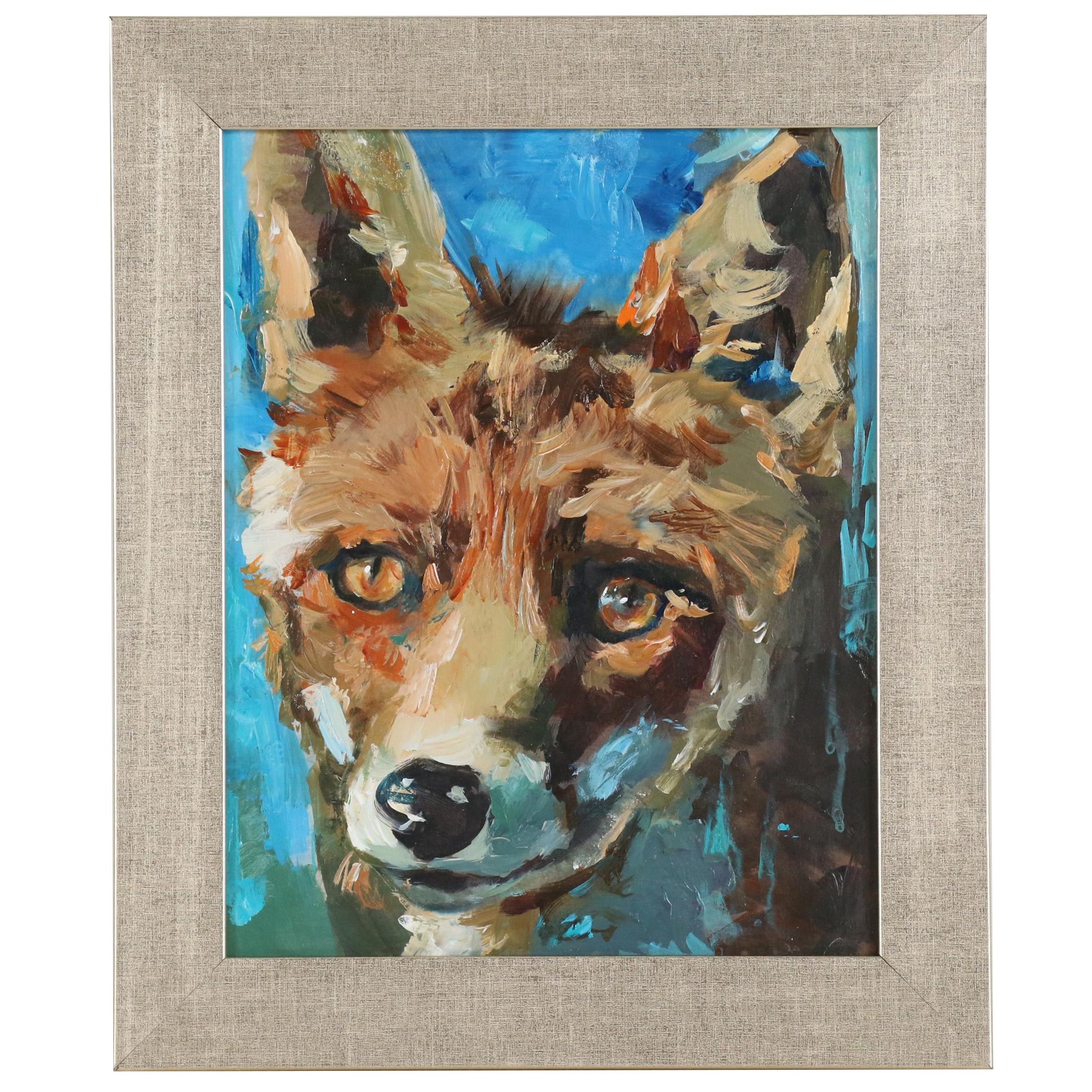 Adam Deda Oil Painting "Red Fox", 2019