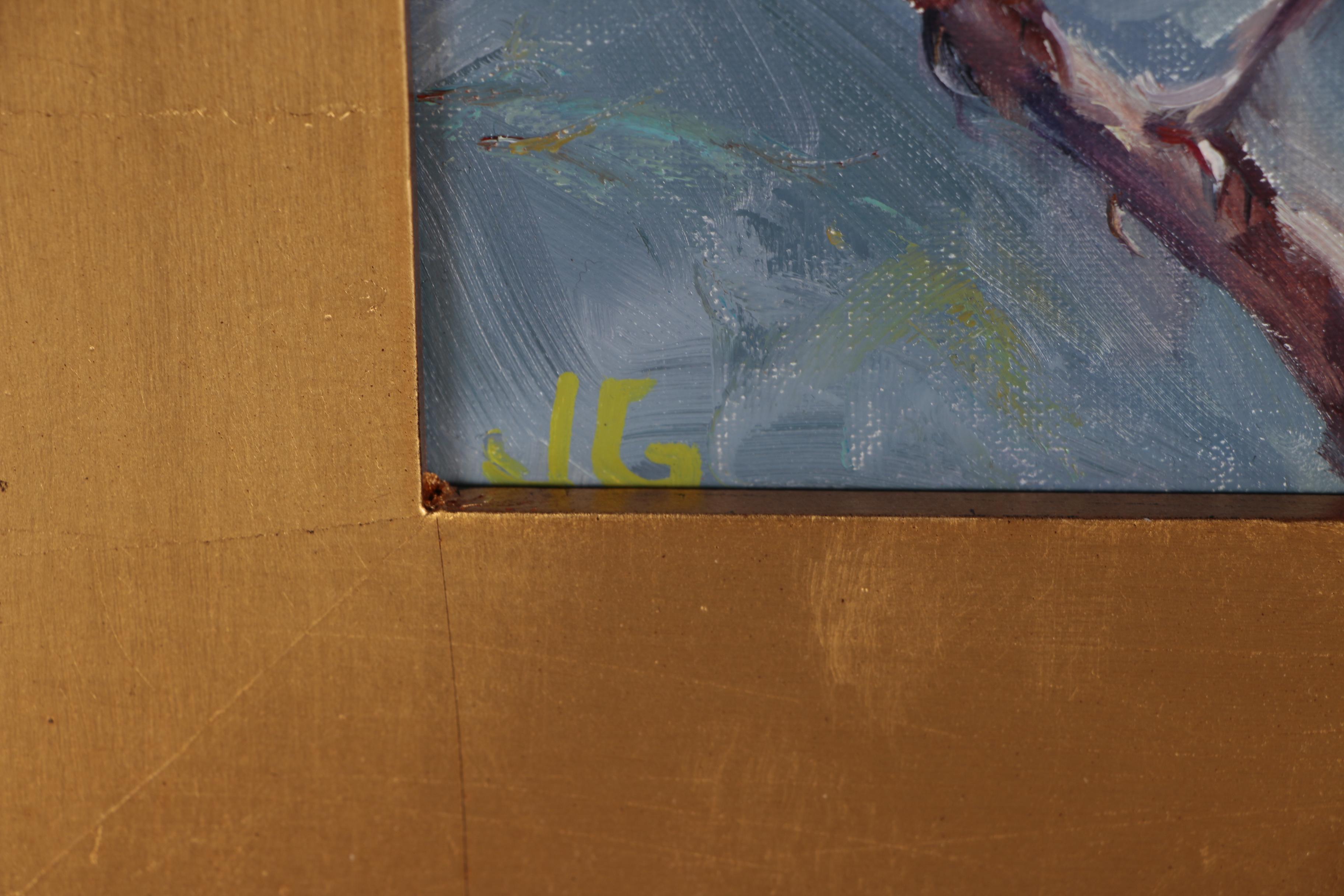 J.G. Oil Painting of a Bird