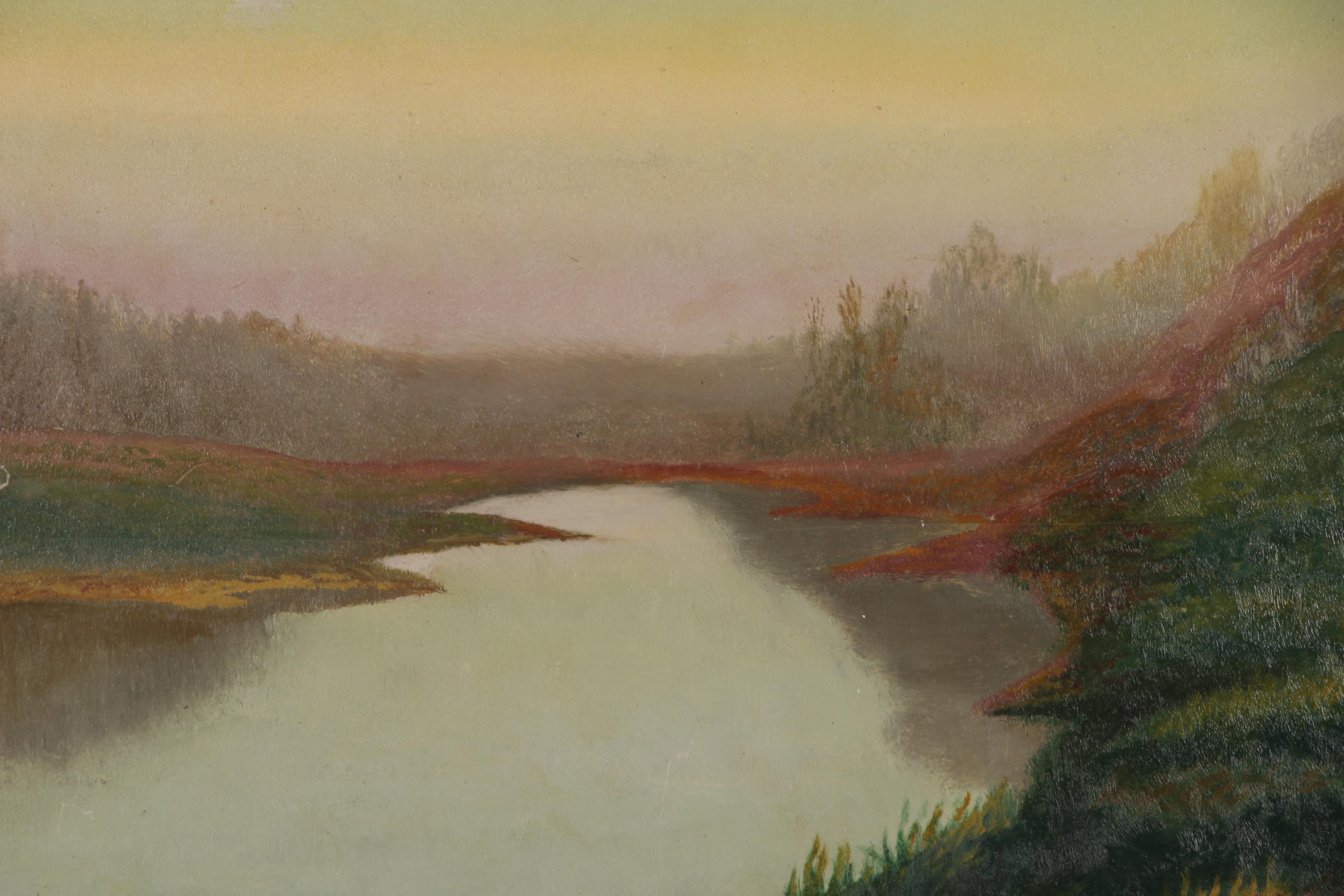 Charles Orchardson Landscape Oil Painting, Early 20th Century