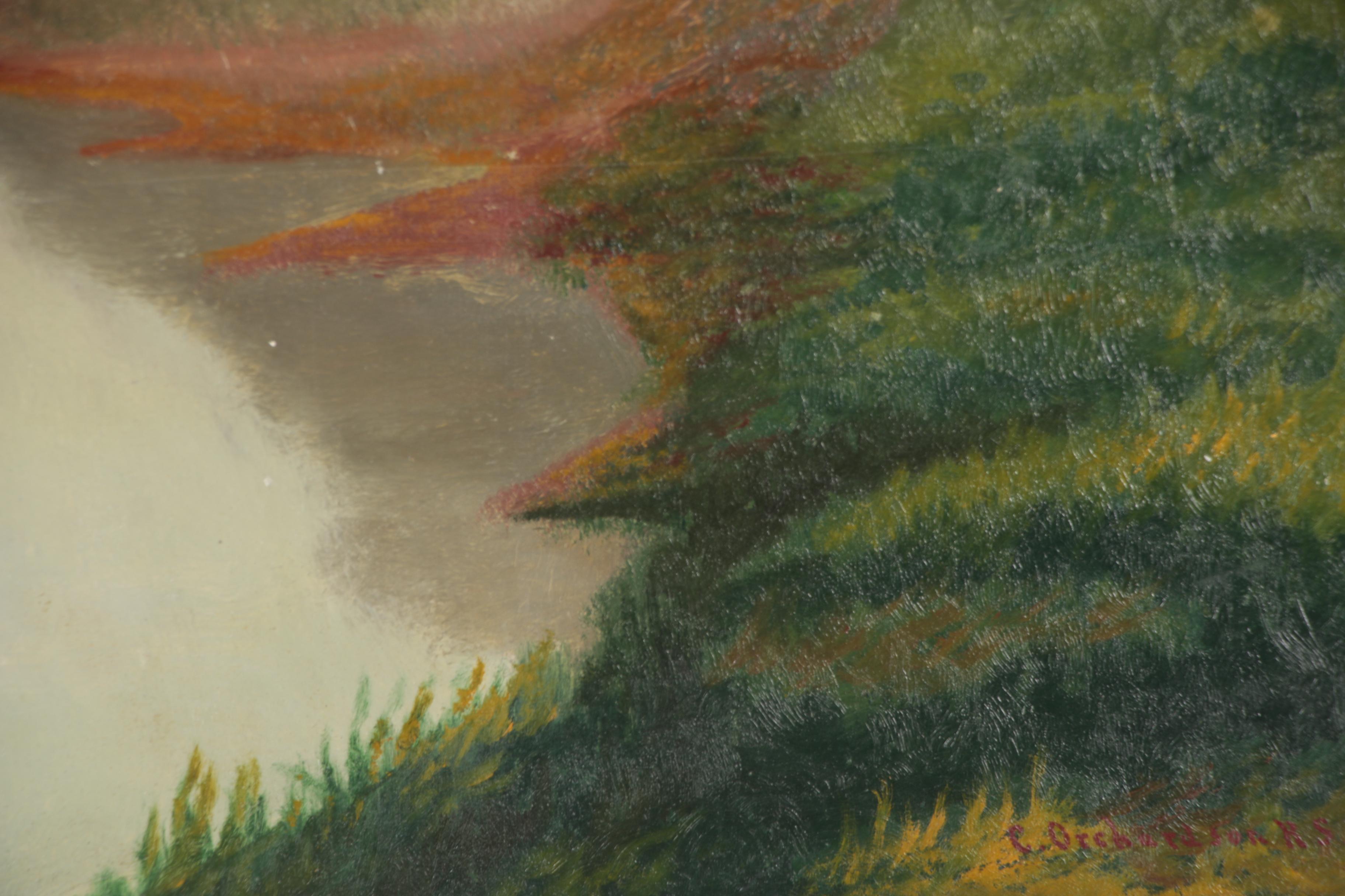 Charles Orchardson Landscape Oil Painting, Early 20th Century