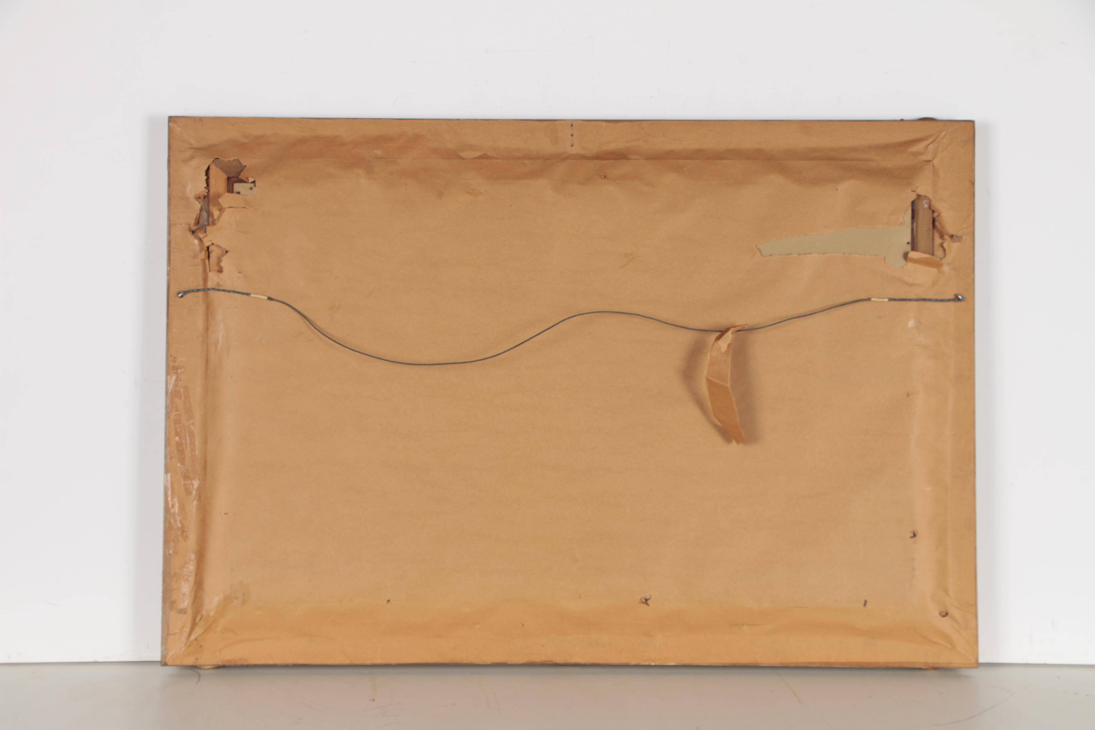 Monumental Seaside Genre Scene Oil Painting