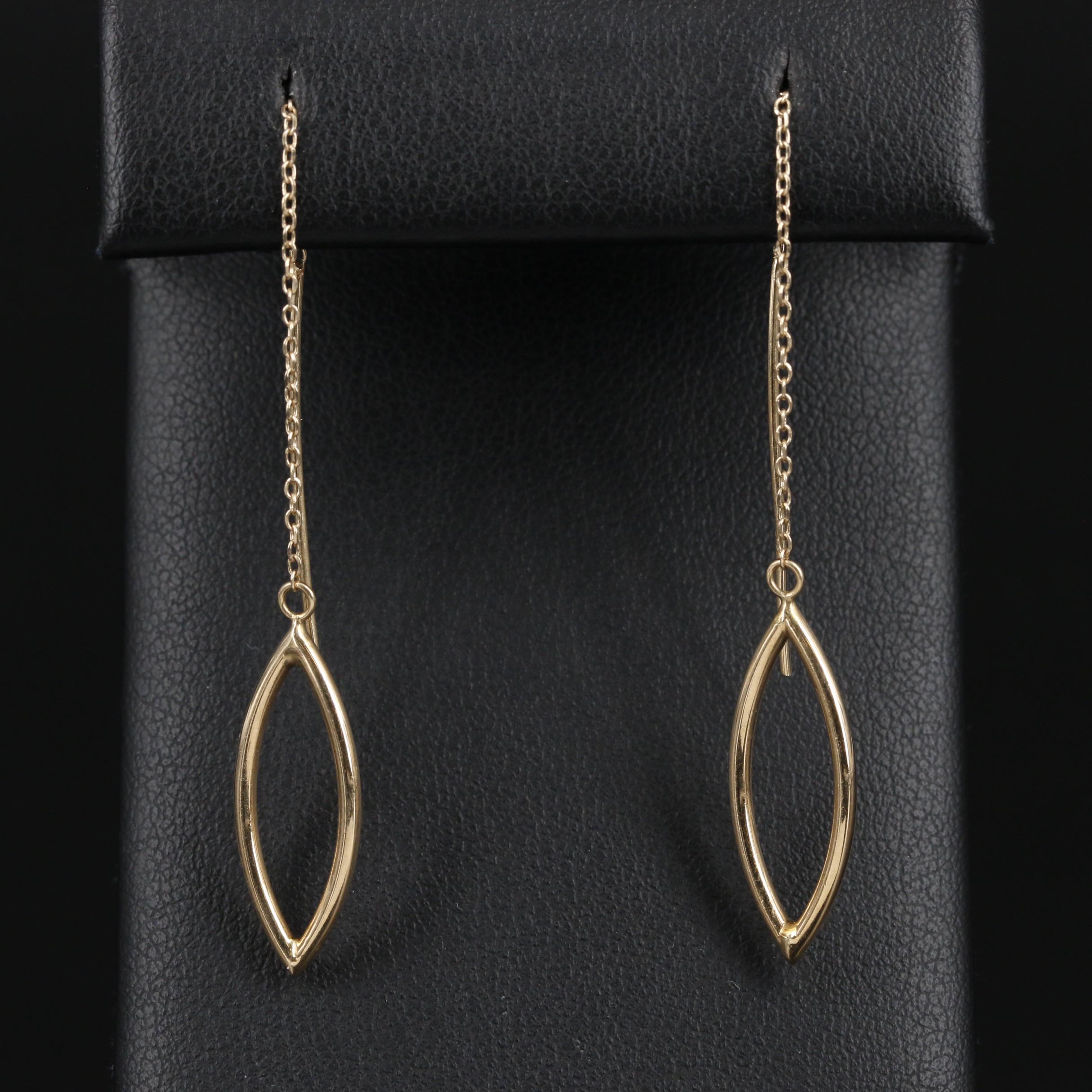 14K Gold Threader Earrings
